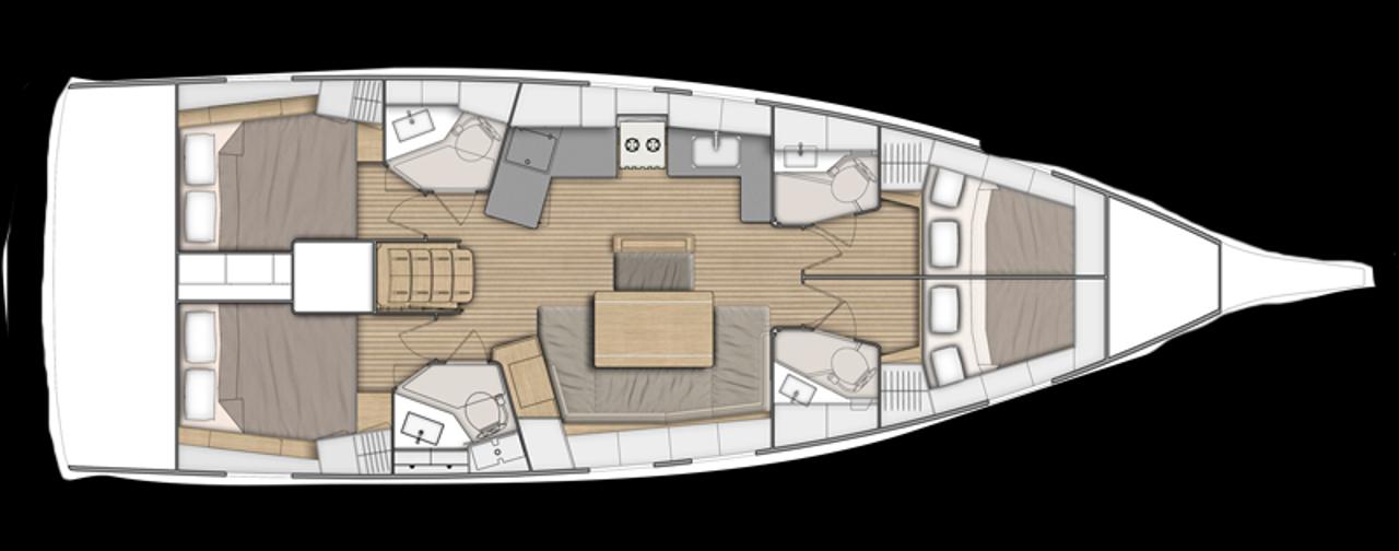 Charter Oceanis 46.1 - 4 cab. "Beautiful Helen" in Kos | Nautilus - Slika 2