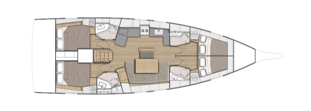 Najam Oceanis 46.1 - 4 cab. "First Kiss" u destinaciji Skradin | Nautilus - Slika 3