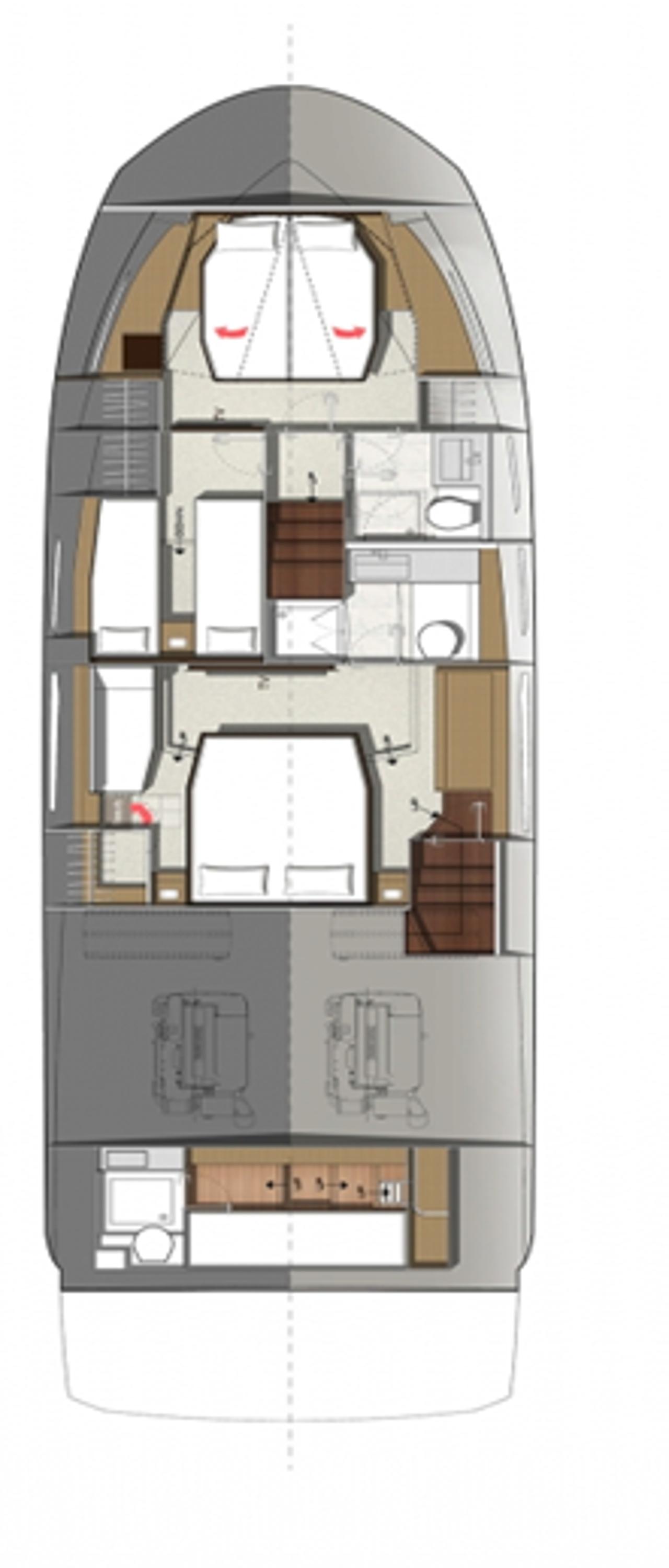 Najam Prestige 520 Flybridge - 3 + 1 cab. "Medusa" u destinaciji Split | Nautilus - Slika 2
