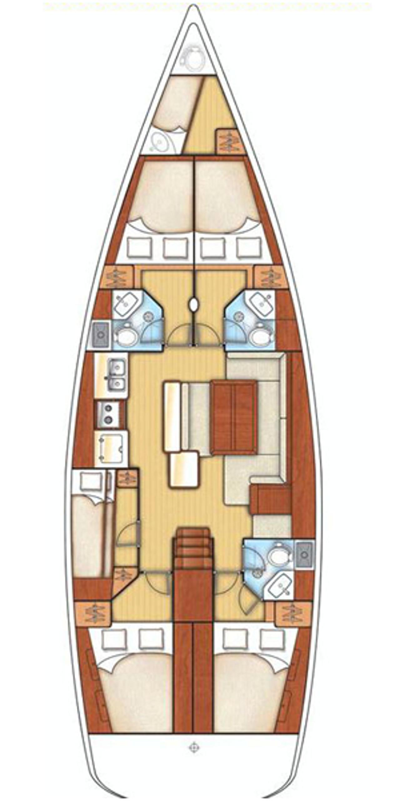 Najam Sun Odyssey 509 - 5 + 1 cab. "Rock Point" u destinaciji Dubrovnik | Nautilus - Slika 2