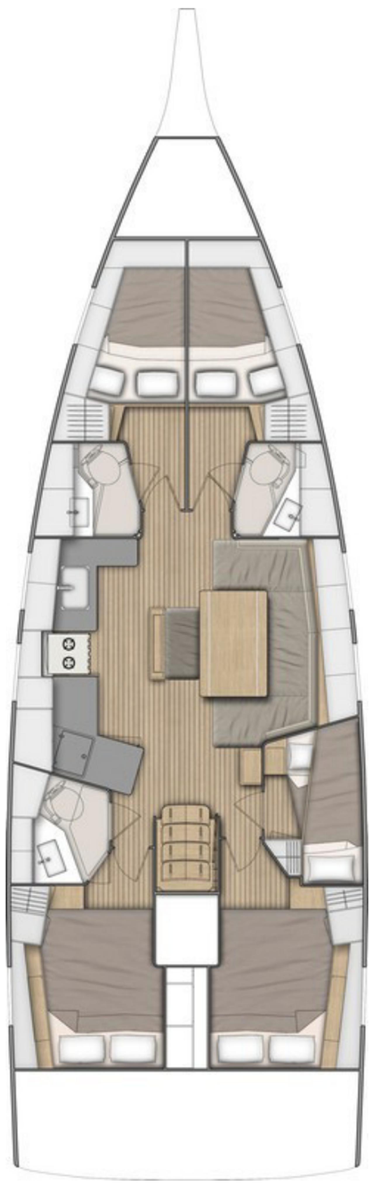 Charter Oceanis 46.1 "Tria" in Split | Nautilus - Slika 2