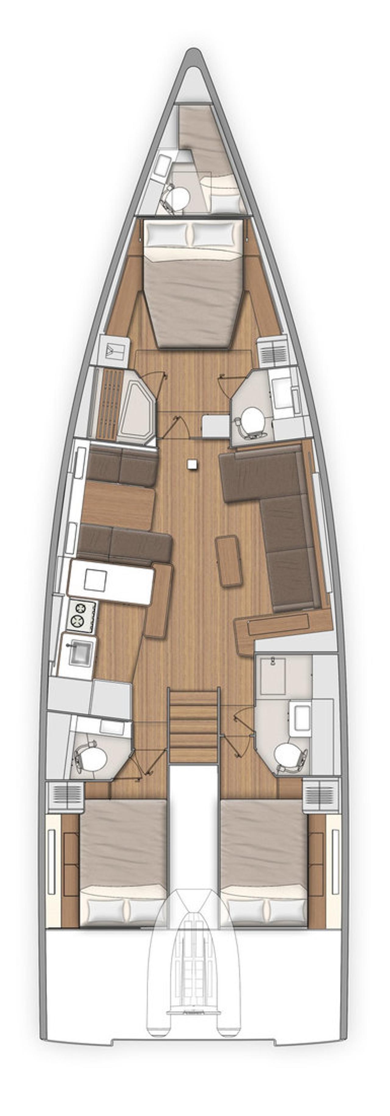 Najam First 53 - 3 + 1 cab. "Zenith" u destinaciji Kaštela | Nautilus - Slika 2