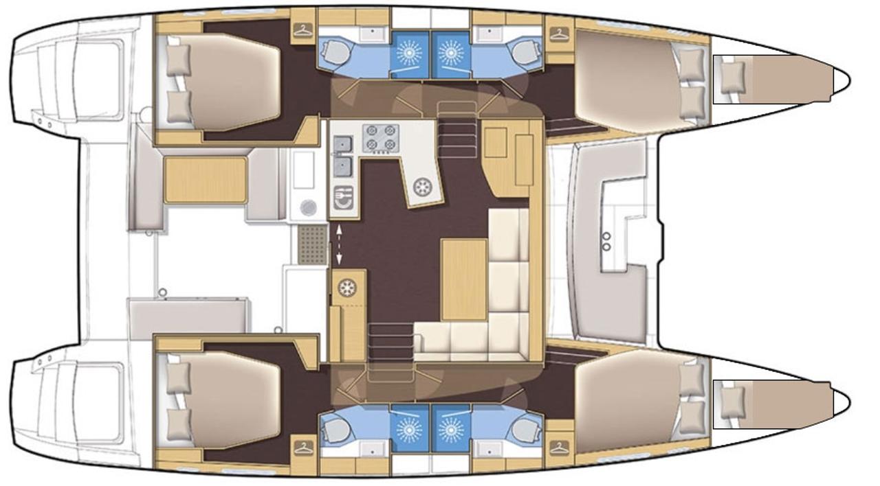 Najam Lagoon 450 F - 4 + 2 cab. "Belo" u destinaciji Kaštela | Nautilus - Slika 2
