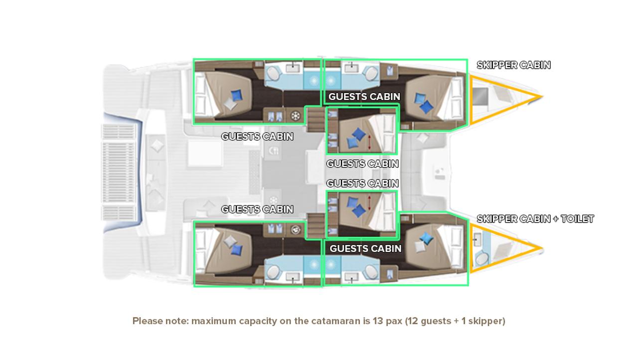 Najam Lagoon 51 - 6 + 1 cab. "Lavina" u destinaciji Kaštela | Nautilus - Slika 2