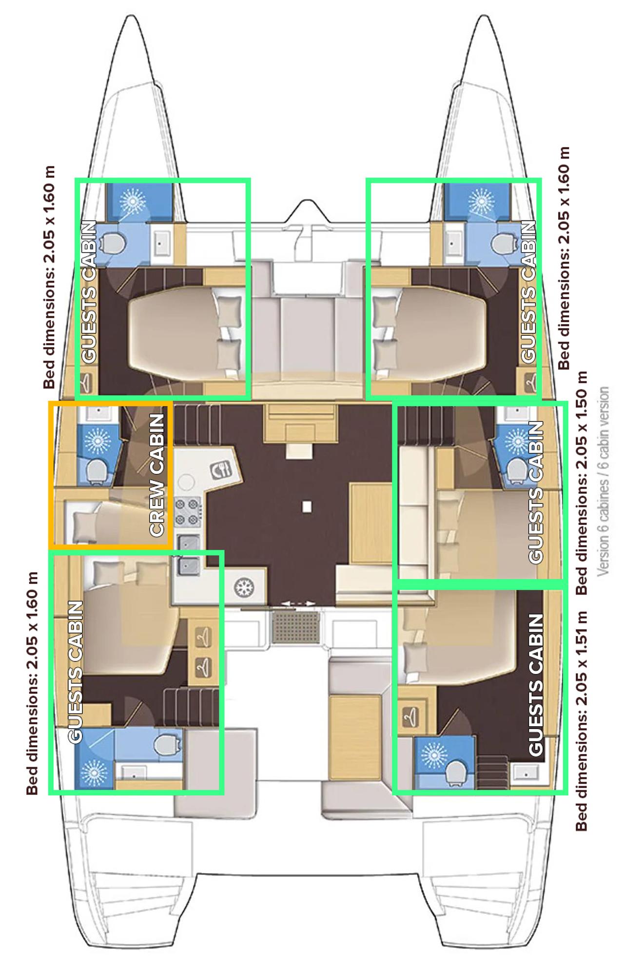 Najam Lagoon 52 - 6 cab. "Serenity" u destinaciji Kaštela | Nautilus - Slika 2