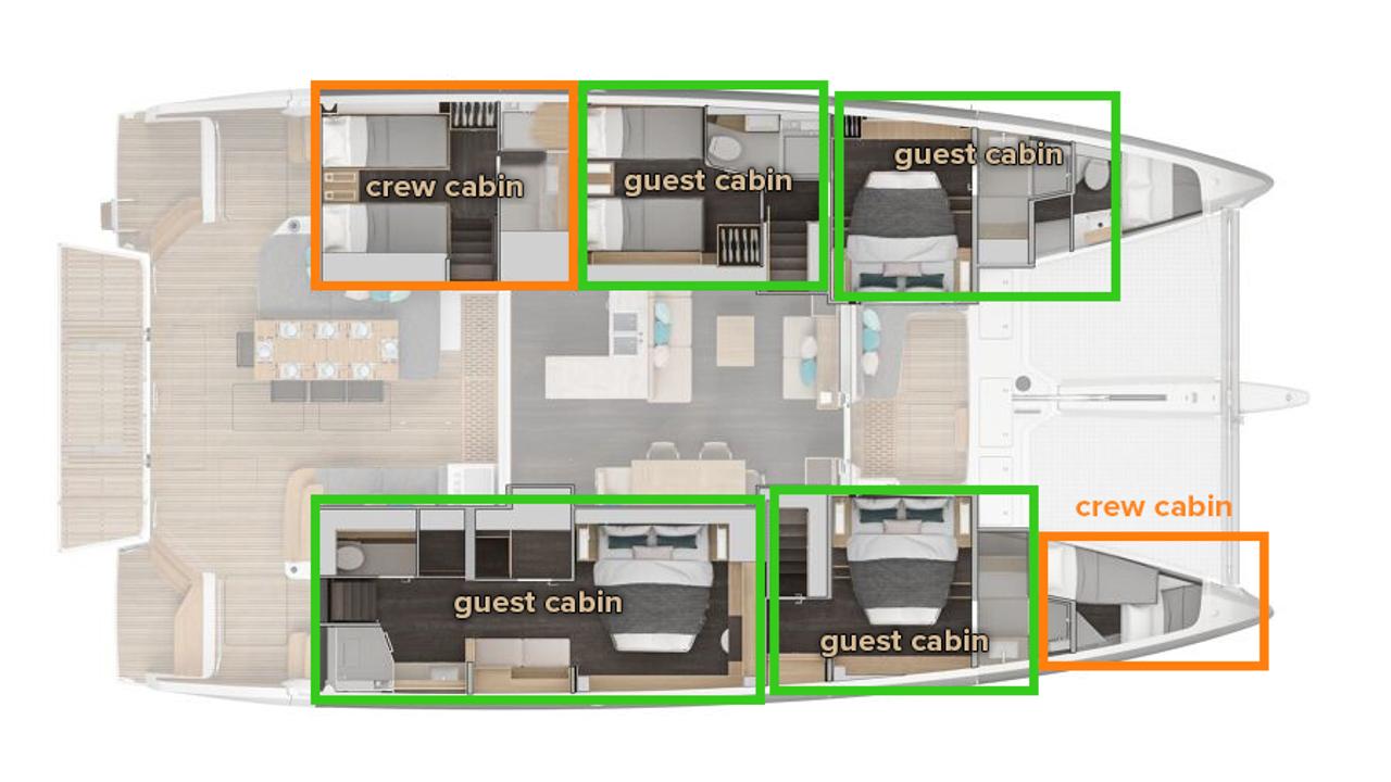 Najam Lagoon 60 - 4 + 2 cab. "Princess Karla" u destinaciji Kaštela | Nautilus - Slika 2