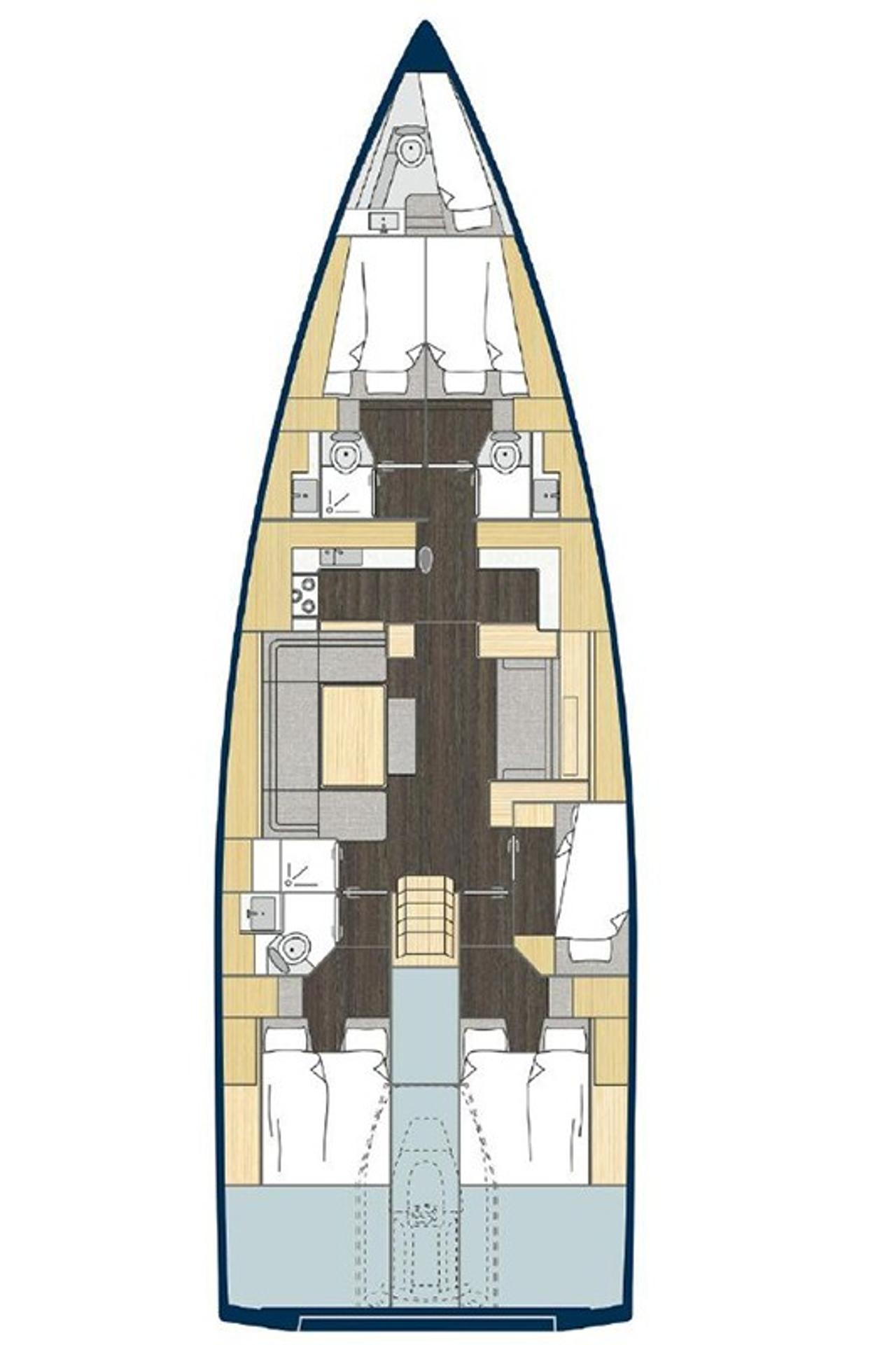 Noleggio Bavaria C57 - 5 + 1 cab. "Olimp" a Split | Nautilus - Slika 2