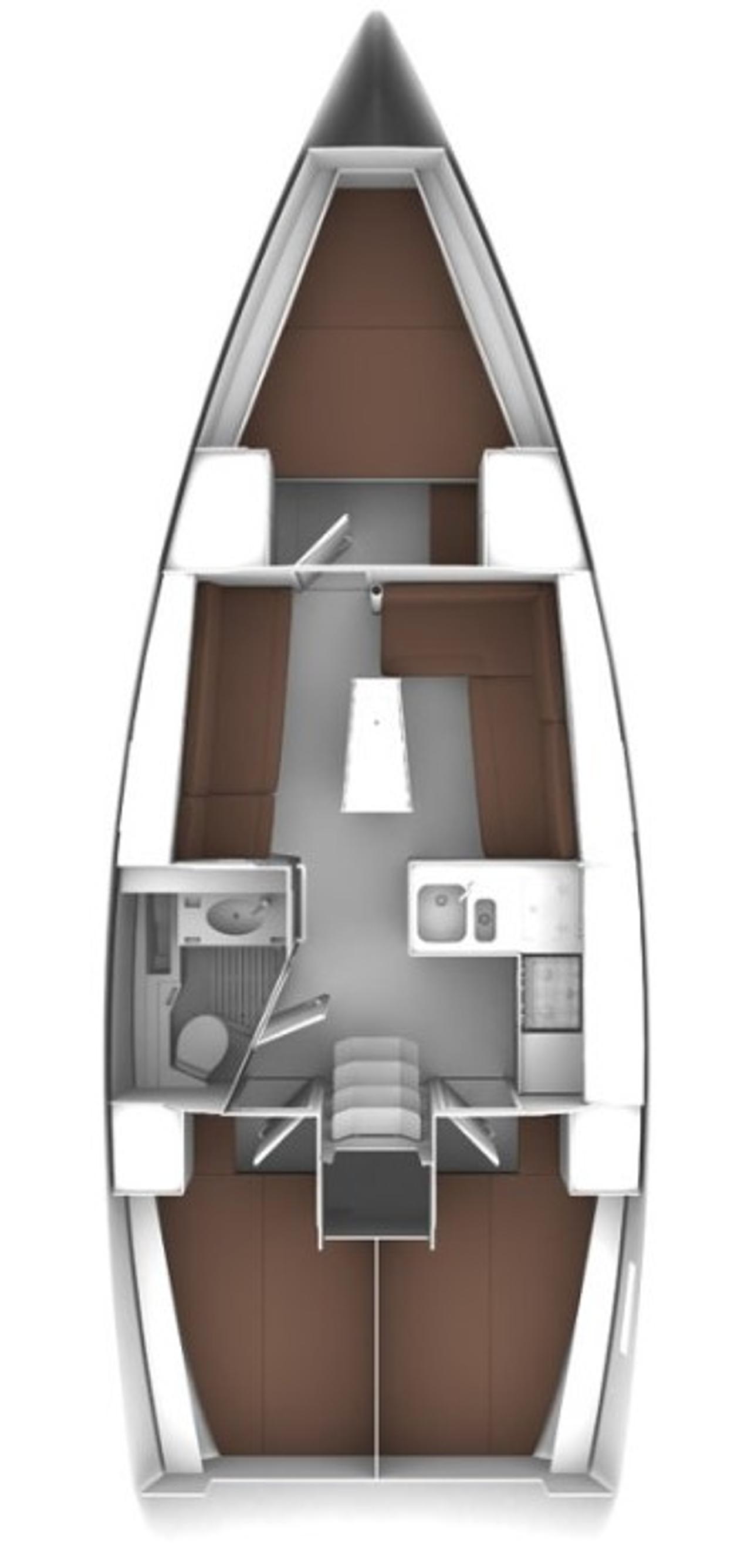 Najam Bavaria Cruiser 37 - 3 cab. "Lana 3" u destinaciji Split | Nautilus - Slika 2