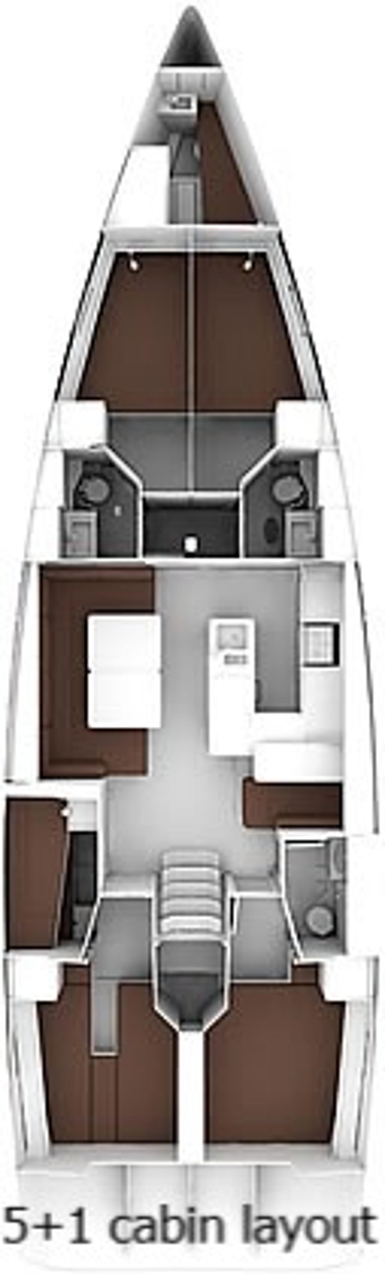 Najam Bavaria Cruiser 56 - 5 + 1 cab. "Baby Blue 2" u destinaciji Split | Nautilus - Slika 2