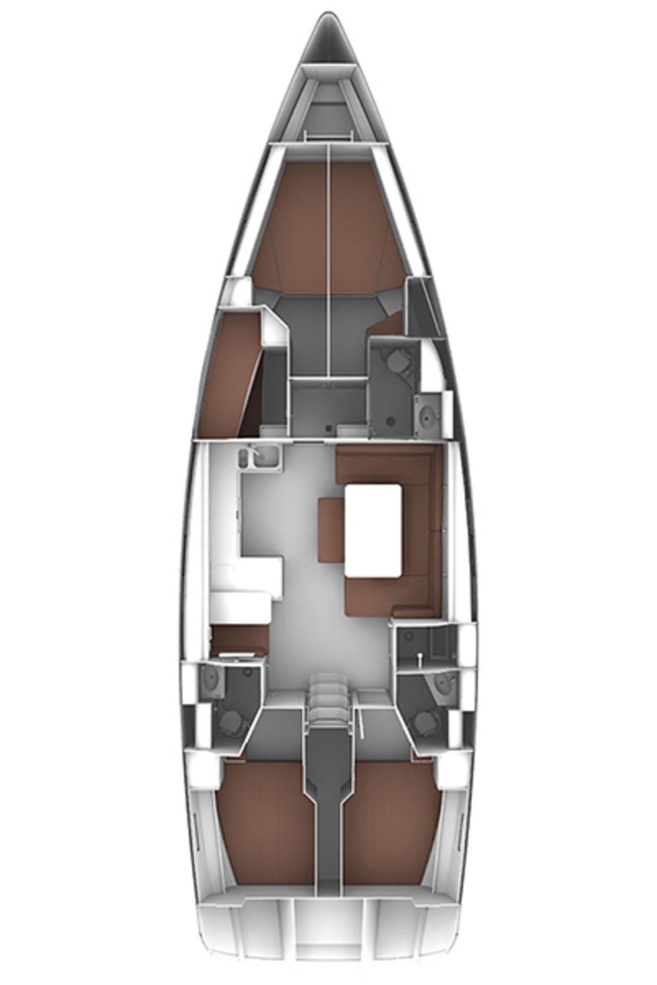 Najam Bavaria Cruiser 51 "Kondor" u destinaciji Trogir | Nautilus - Slika 2