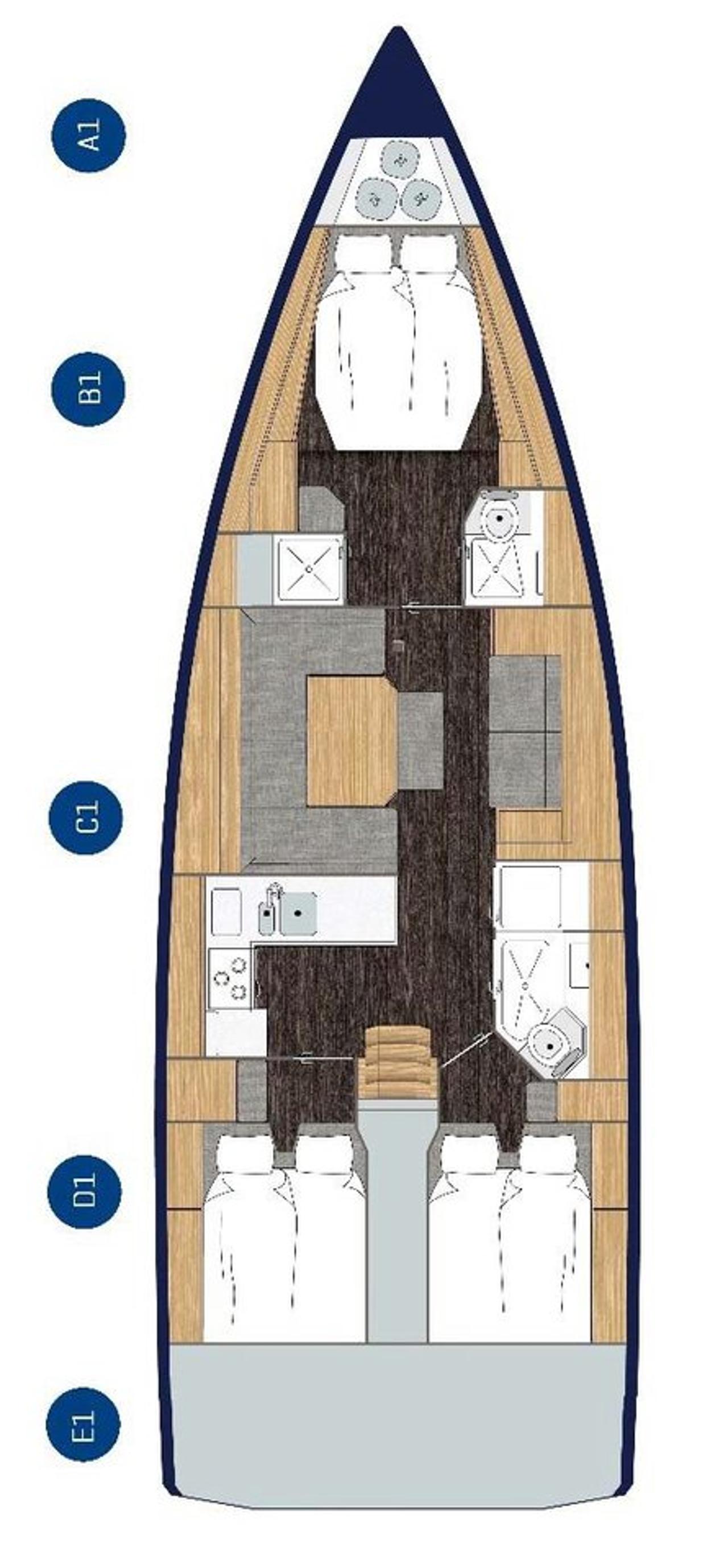 Noleggio Bavaria C45 - 3 cab. "Efix" a Zadar | Nautilus - Slika 2