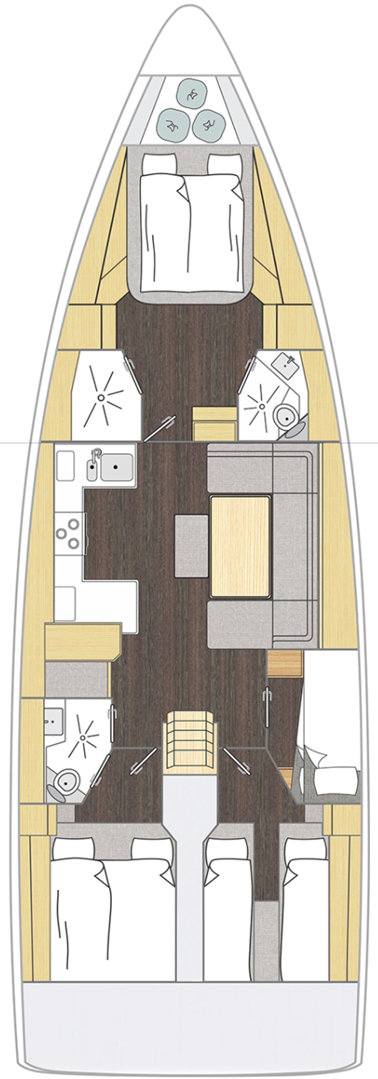 Najam Bavaria C46 - 4 cab. "Bosun" u destinaciji Zadar | Nautilus - Slika 2