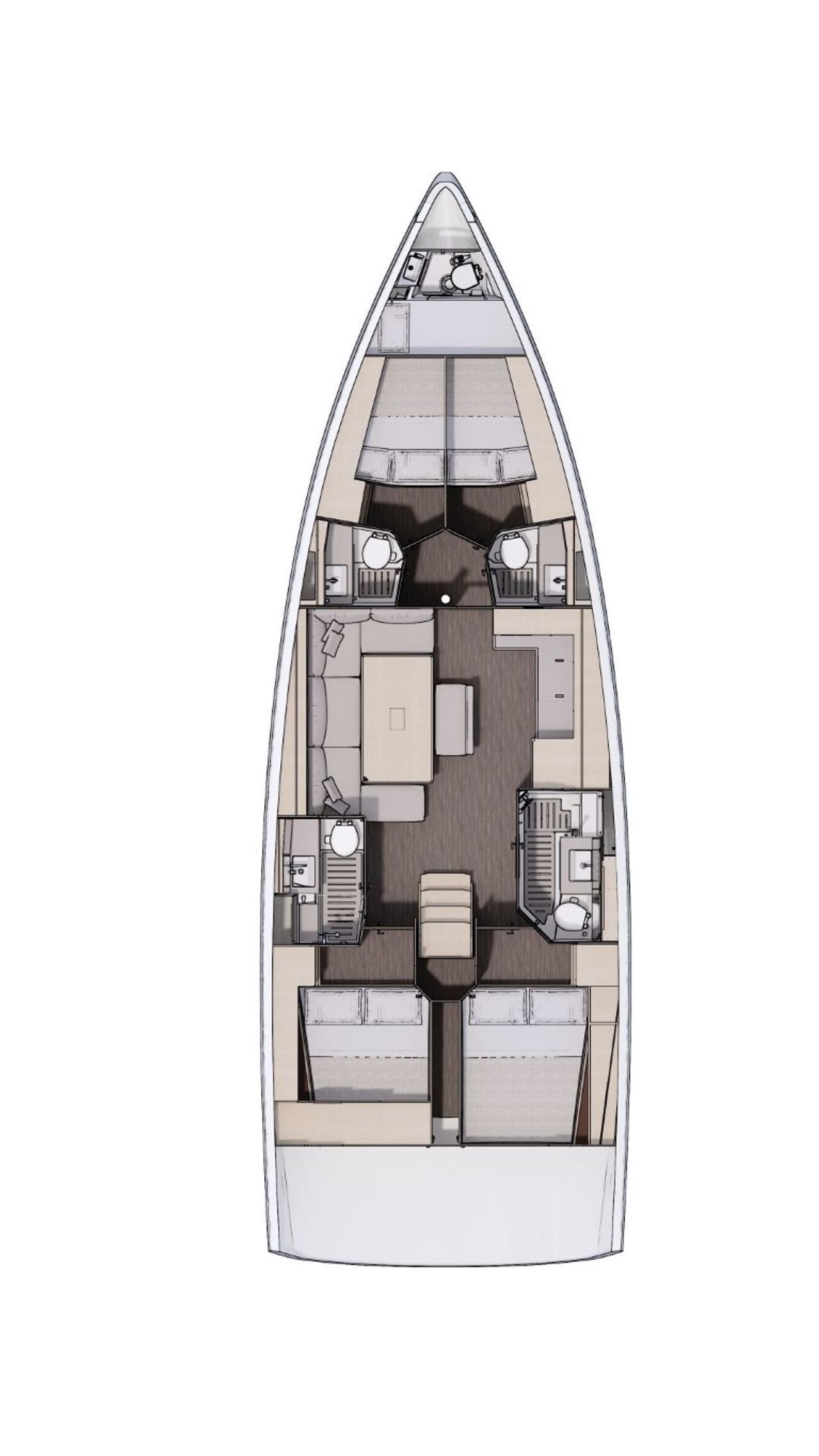 Najam Dufour 470 - 4 + 1 cab. "La Familia" u destinaciji Zadar | Nautilus - Slika 2