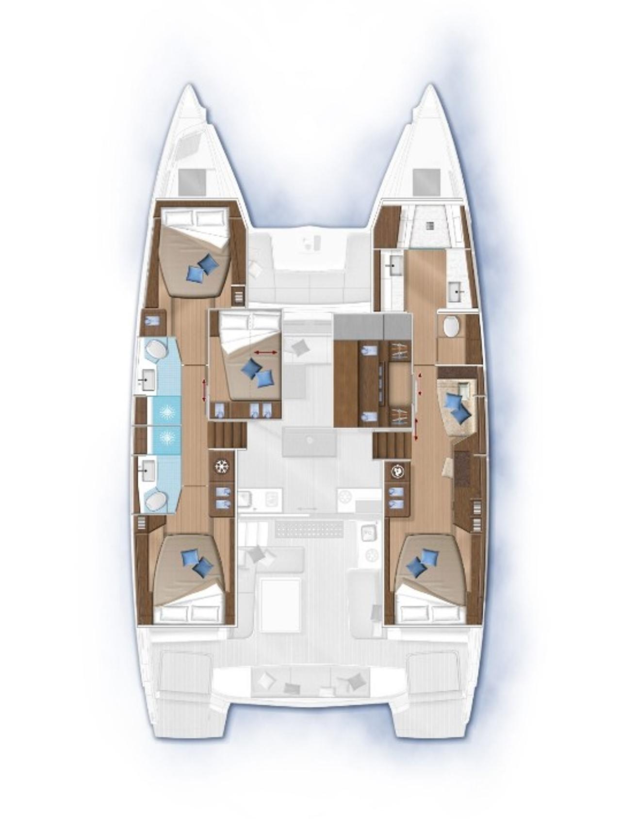 Najam Lagoon 50 OW - 4 + 1 cab. "Ragnar" u destinaciji Sukošan | Nautilus - Slika 2