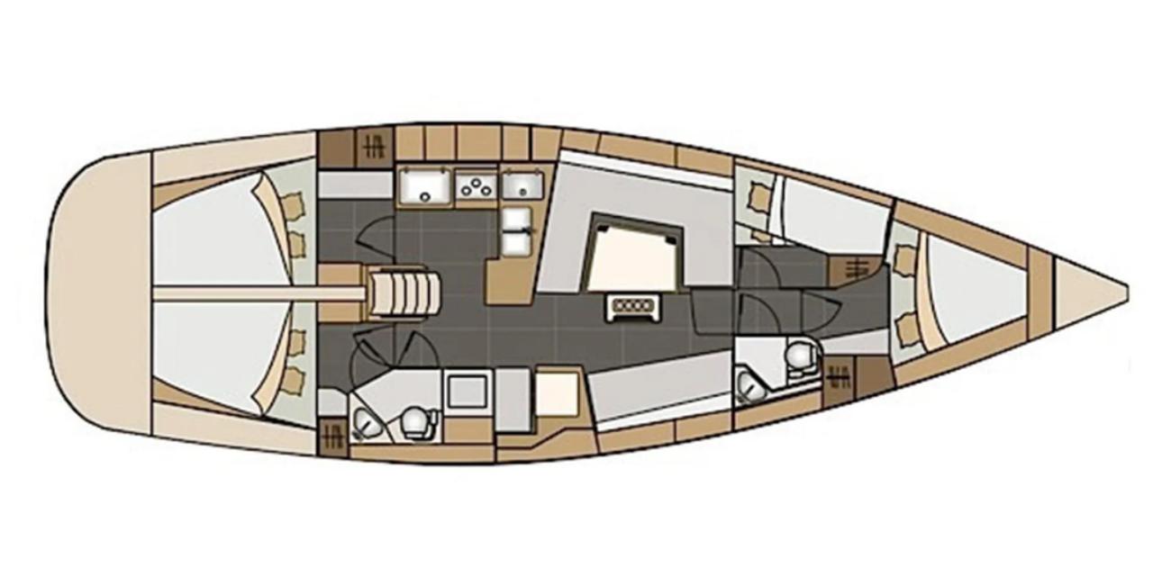 Najam Elan Impression 45 "Princess Tena" u destinaciji Zadar | Nautilus - Slika 2