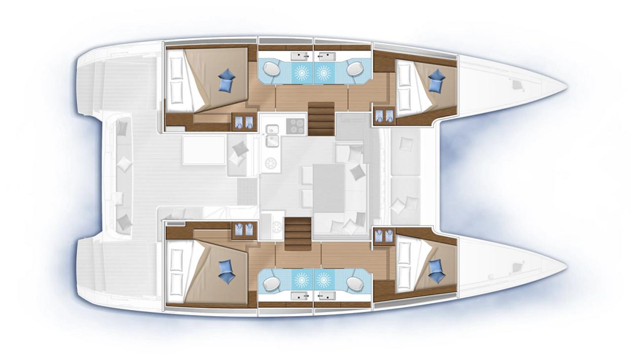 Najam Lagoon 40 - 4 + 2 cab "Mignonne" u destinaciji Zadar | Nautilus - Slika 2