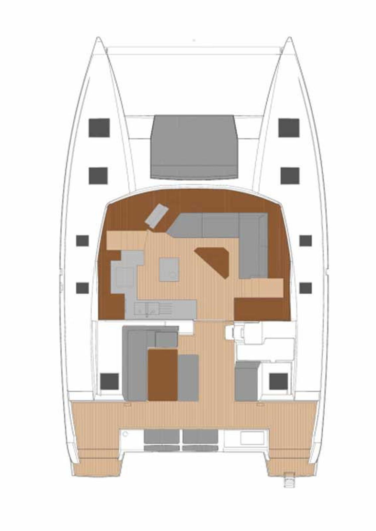 Charter Fountaine Pajot Saona 47 Quintet - 5 + 1 cab. "Aquarius" in Biograd na Moru | Nautilus - Slika 2