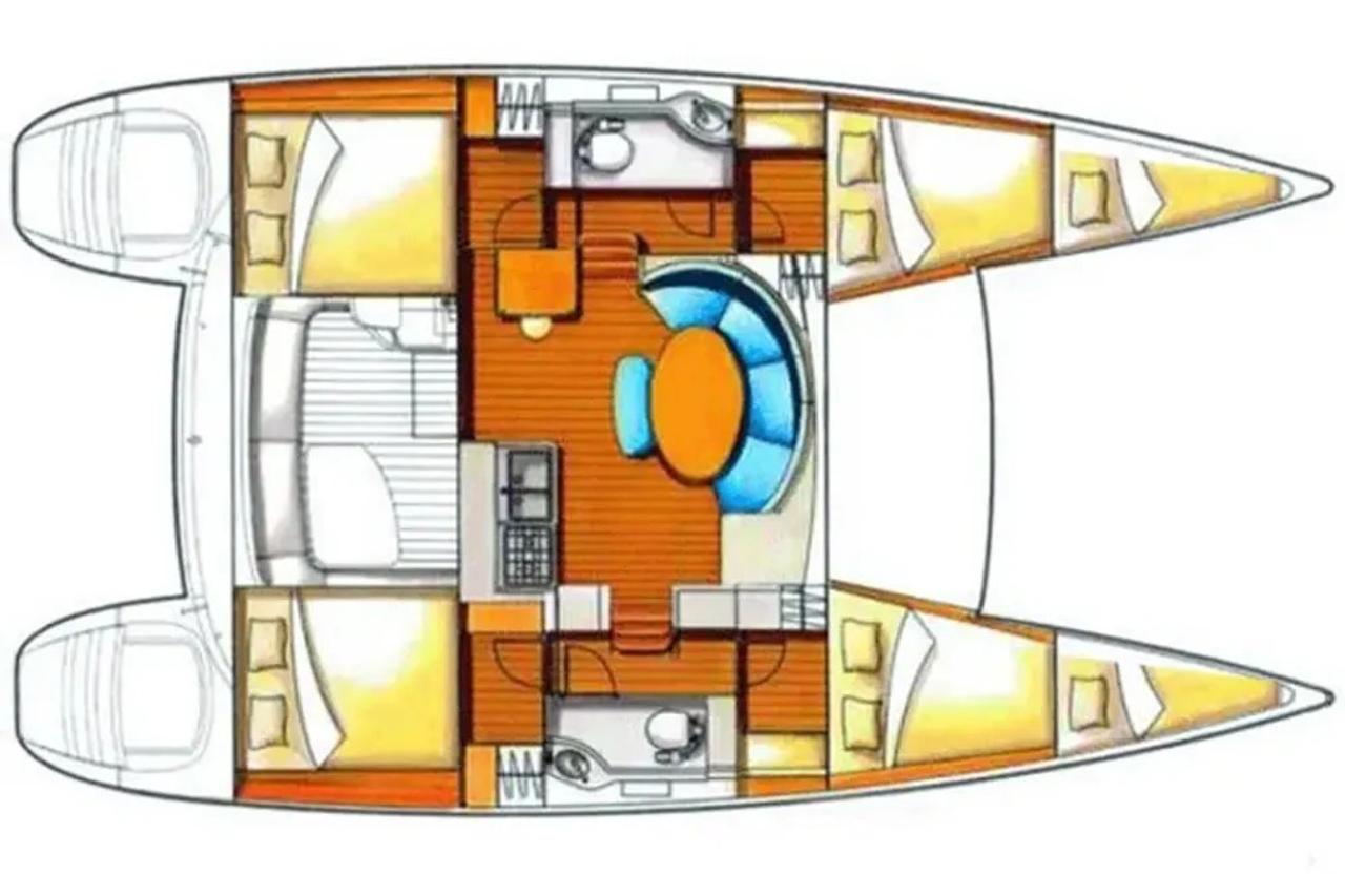 Charter Lagoon 380 - 4 + 2 cab. "Queen Mia" in Biograd na Moru | Nautilus - Slika 2