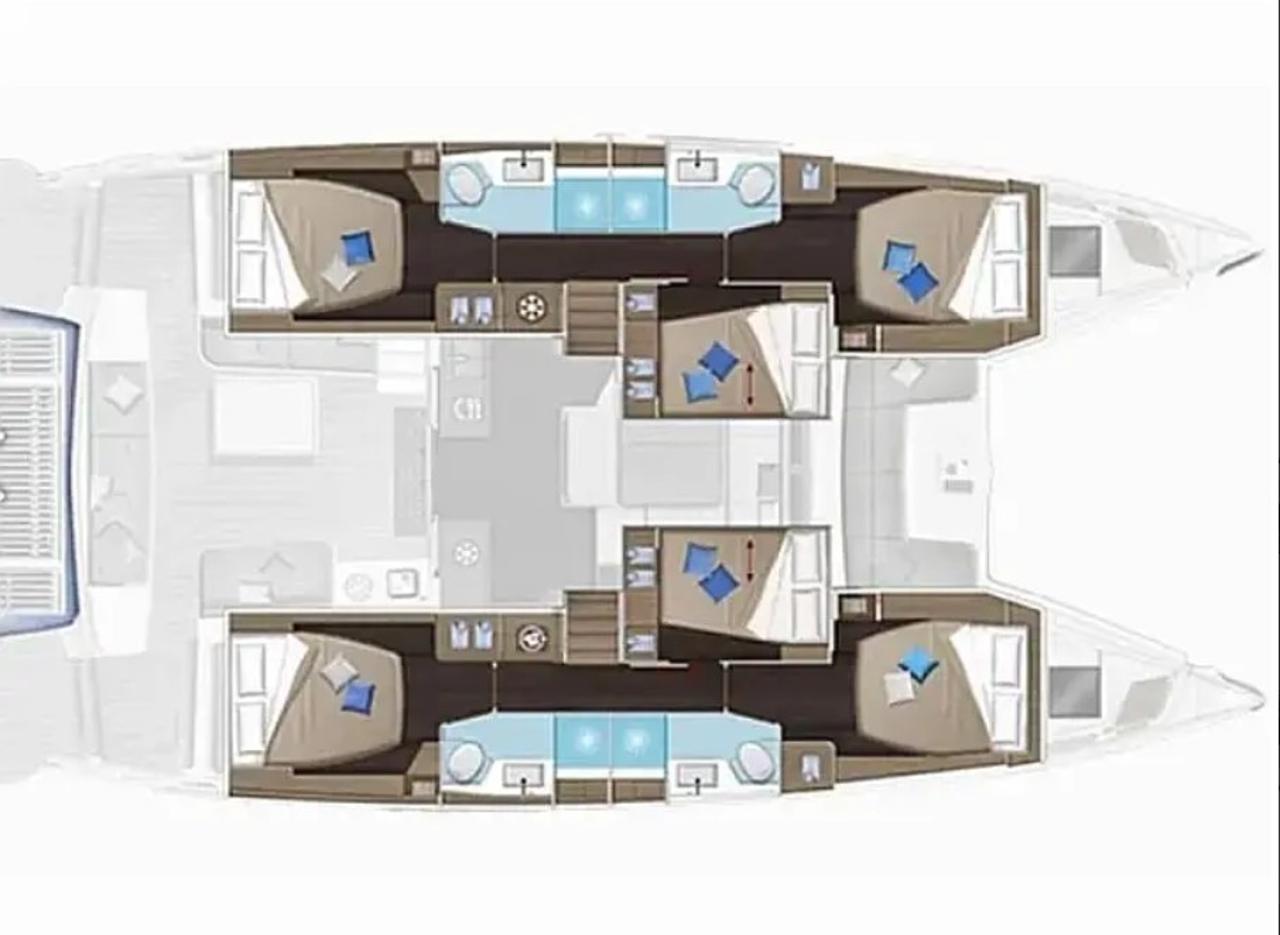 Najam Lagoon 51 - 6 + 2 cab. "Zarathustra" u destinaciji Sukošan | Nautilus - Slika 2