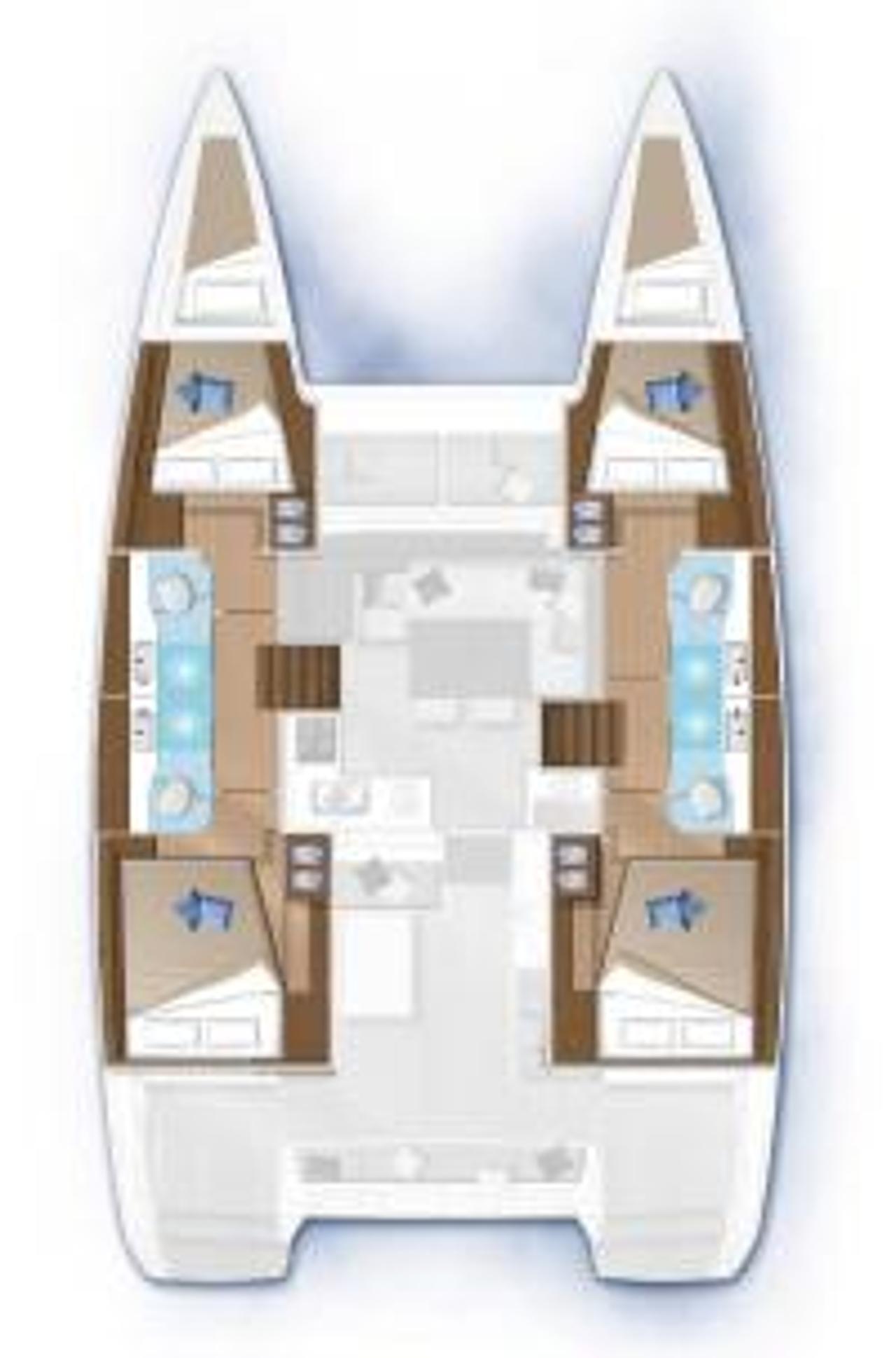 Charter Lagoon 40 - 4 + 2 cab "Bahia Real" in Primošten | Nautilus - Slika 2