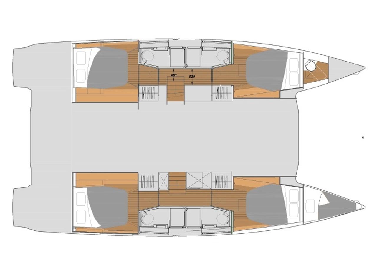 Najam Fountaine Pajot Elba 45 - 5 cab. "La Grange" u destinaciji Zadar | Nautilus - Slika 2