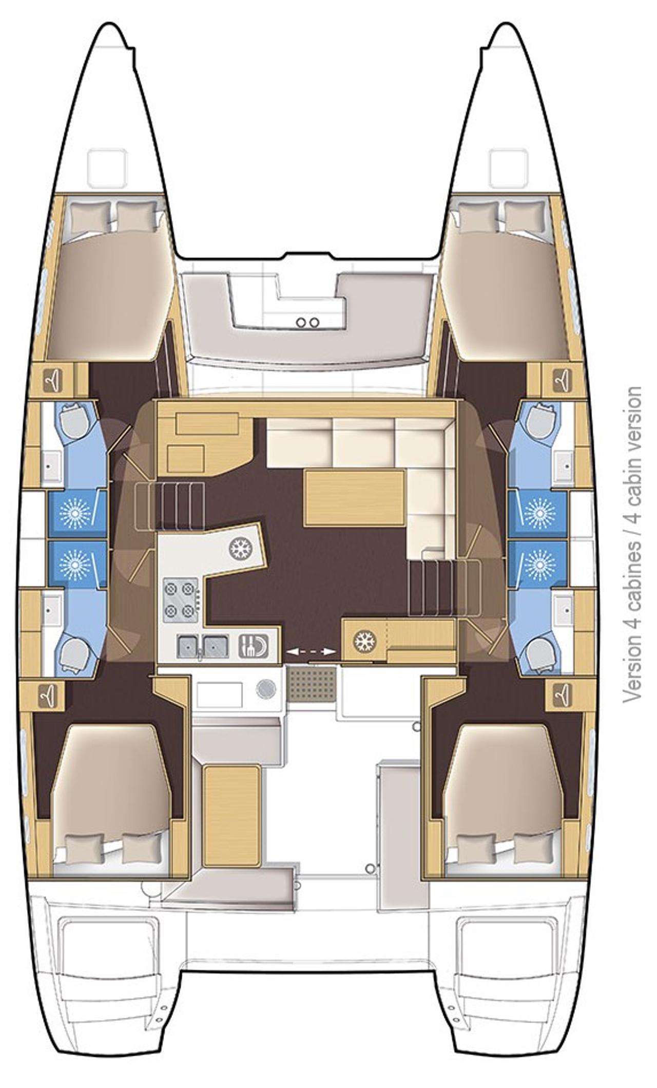 Charter Lagoon 450 S - 4 + 2 cab. "Michelangelo" in Zadar | Nautilus - Slika 2