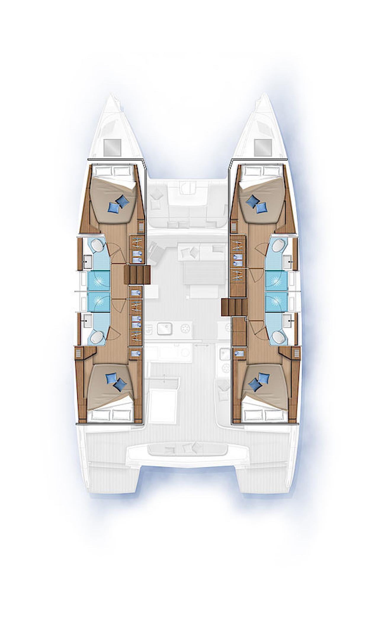 Najam Lagoon 46 - 4 + 2 cab. "Madame El Grande" u destinaciji Kaštela | Nautilus - Slika 2