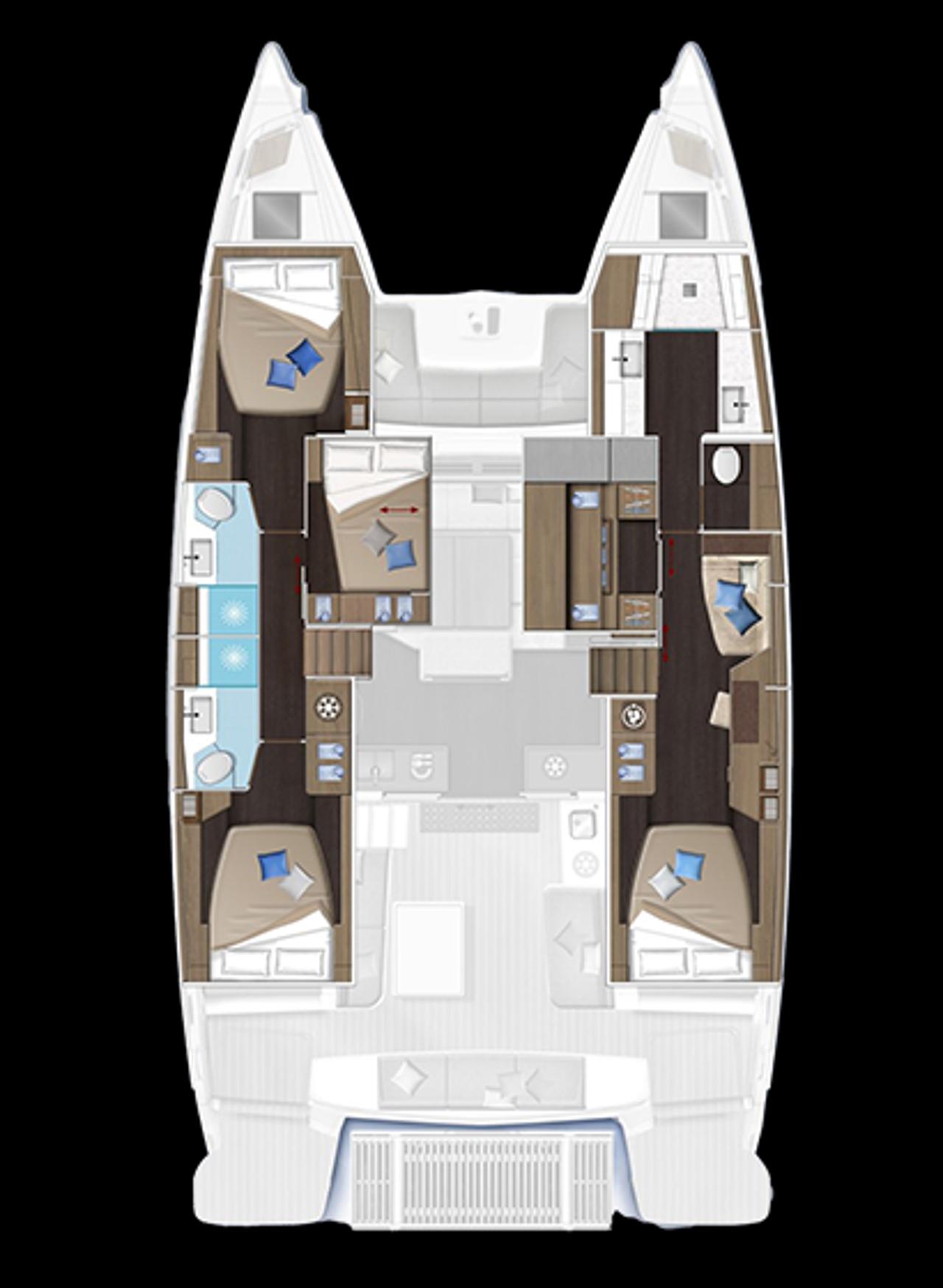 Najam Lagoon 51 OW - 4 + 1 cab. "Catwalk" u destinaciji Kaštela | Nautilus - Slika 2
