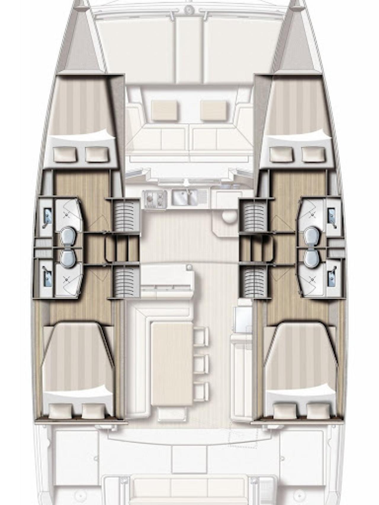 Charter Bali 4.1 - 4 cab. "Bisou" in Šibenik | Nautilus - Slika 2