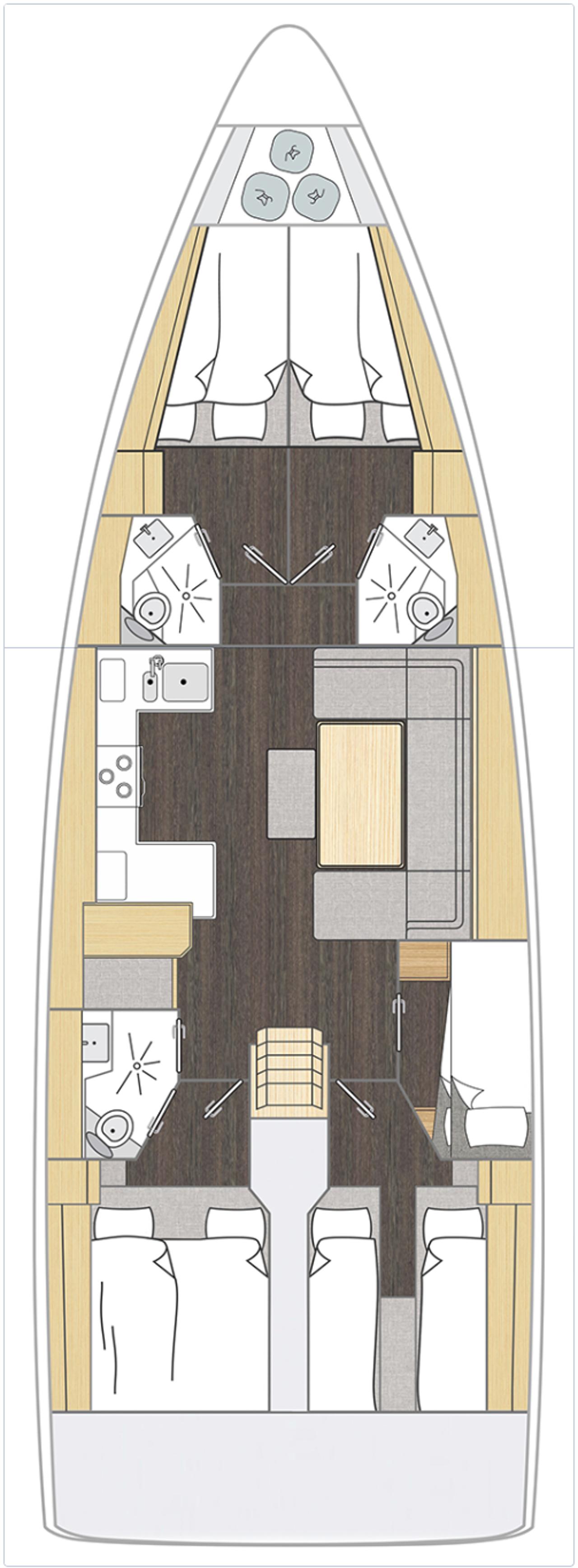 Najam Bavaria C46 - 5 cab. "Rib Eye" u destinaciji Šibenik | Nautilus - Slika 2