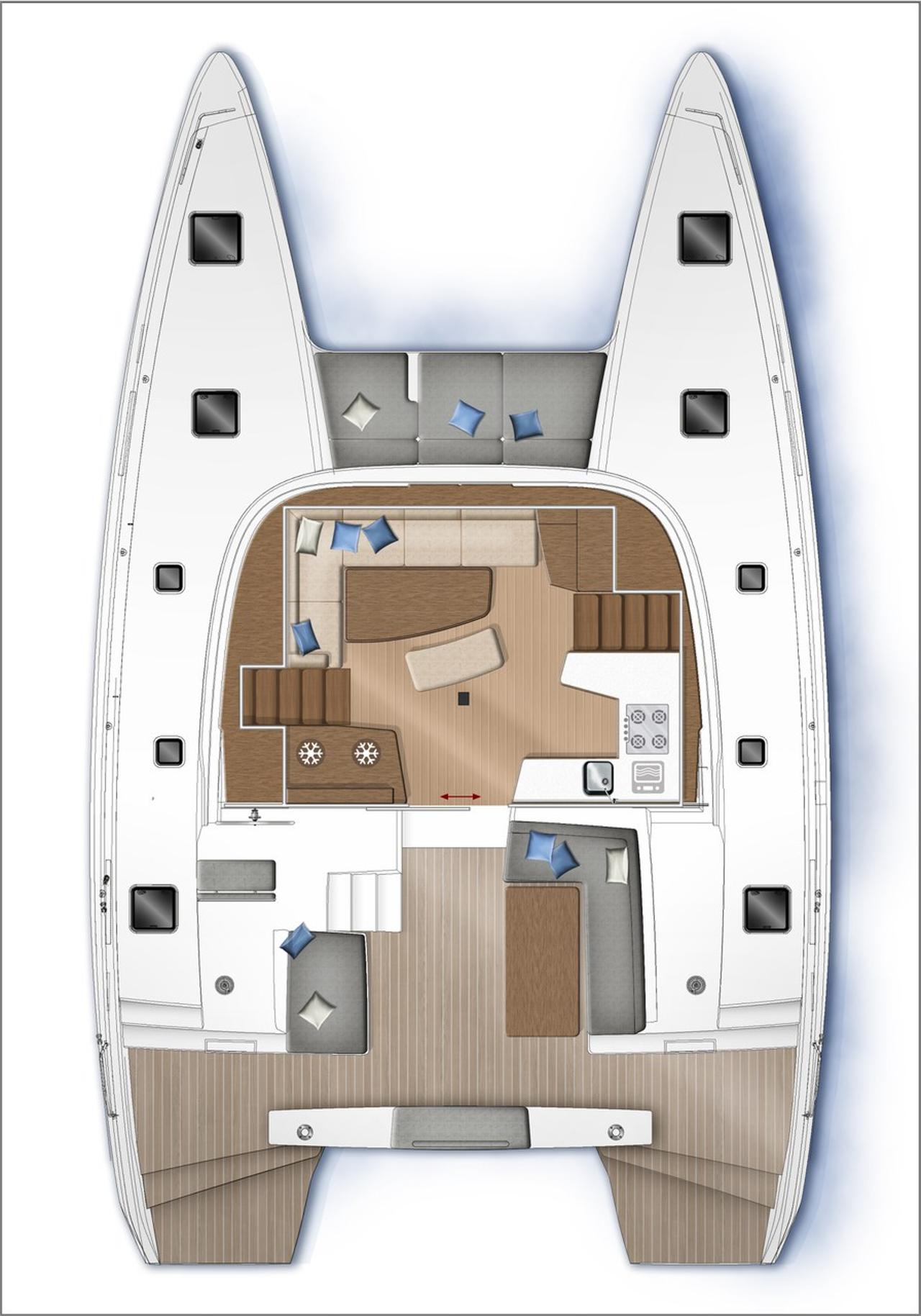 Charter Lagoon 42 - 4 + 2 cab. "Lizzy II" in Seget Donji | Nautilus - Slika 3
