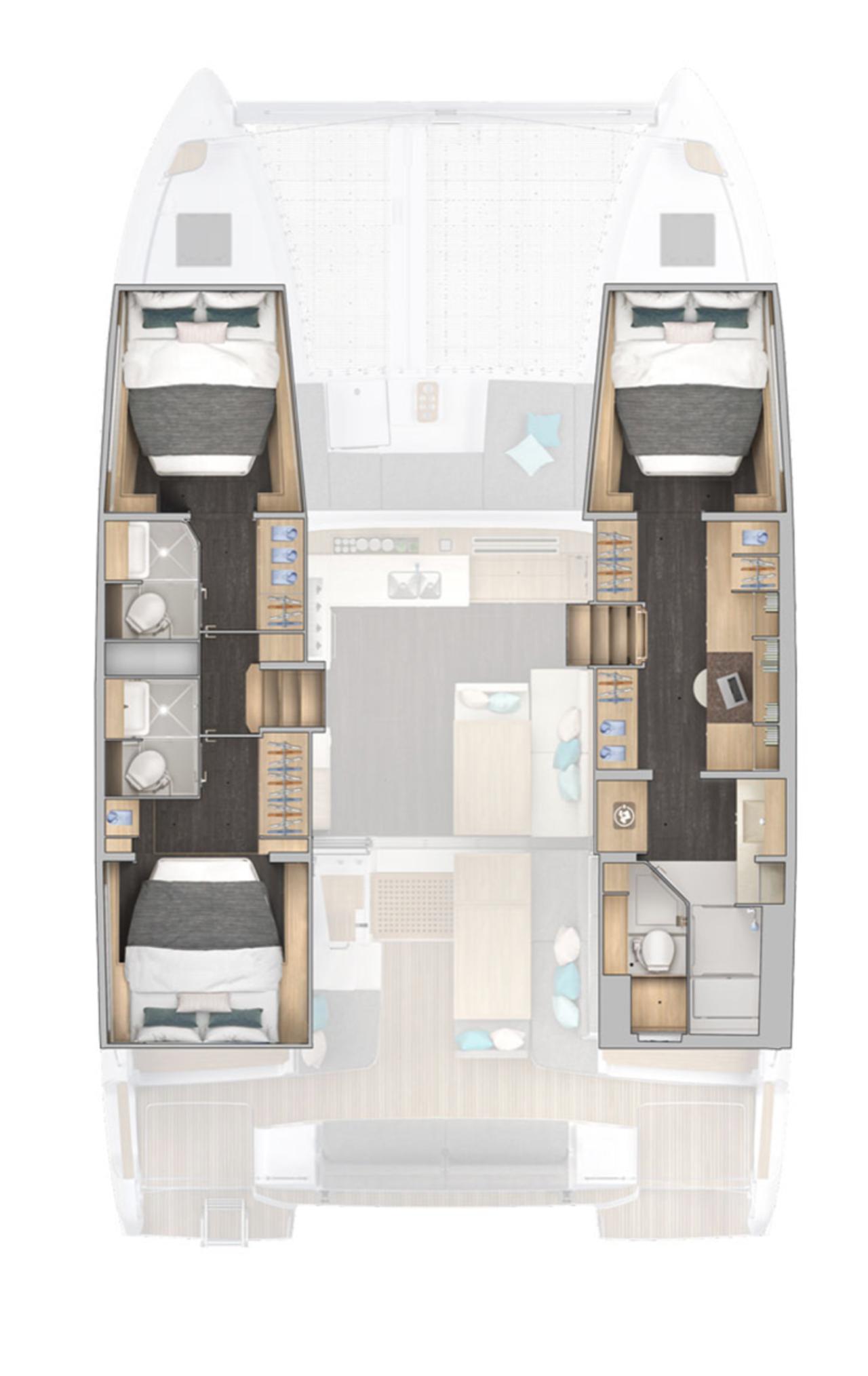 Najam Lagoon 43 - 3 + 1 cab. OW "Aloha" u destinaciji Seget Donji | Nautilus - Slika 2