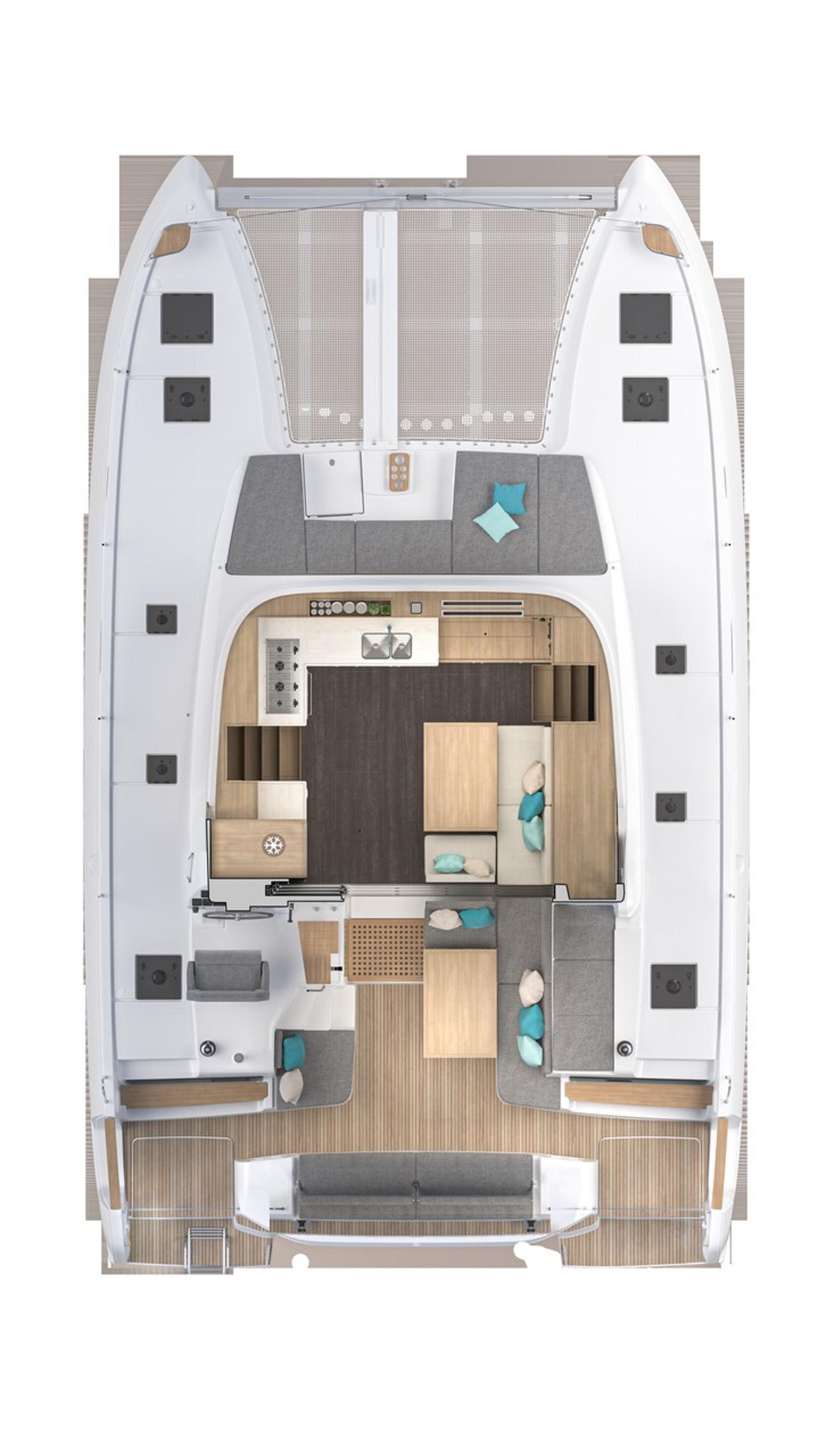 Najam Lagoon 43 - 4 + 2 cab. "Bunga Bunga" u destinaciji Seget Donji | Nautilus - Slika 3