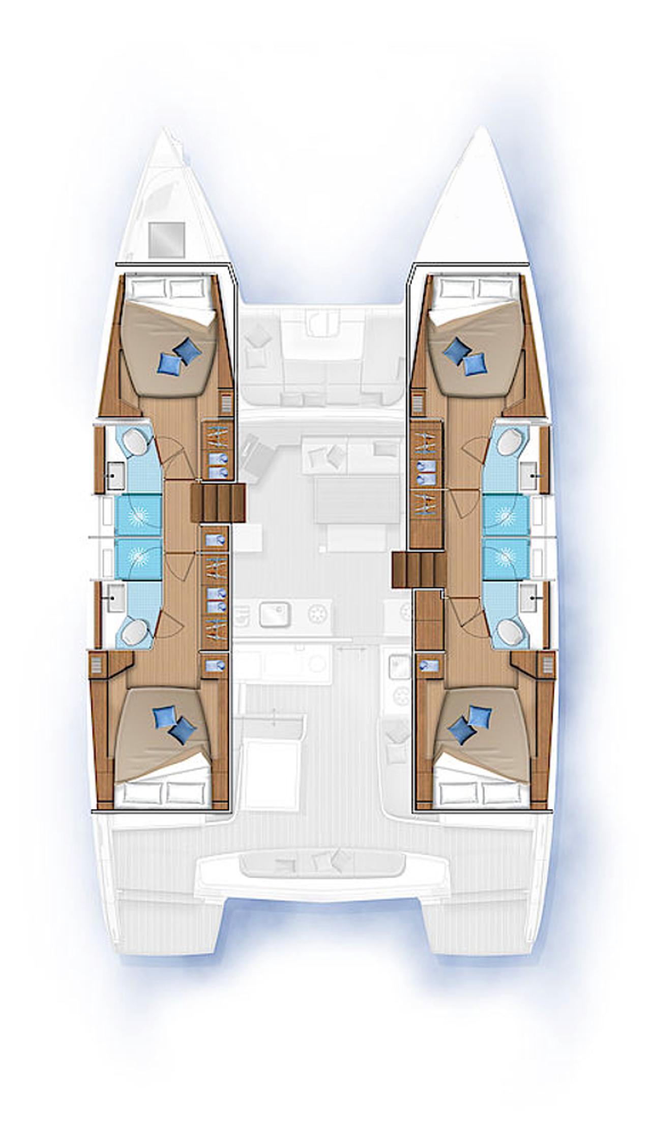 Najam Lagoon 46 - 4 + 1 cab. "Mira" u destinaciji Sukošan | Nautilus - Slika 2