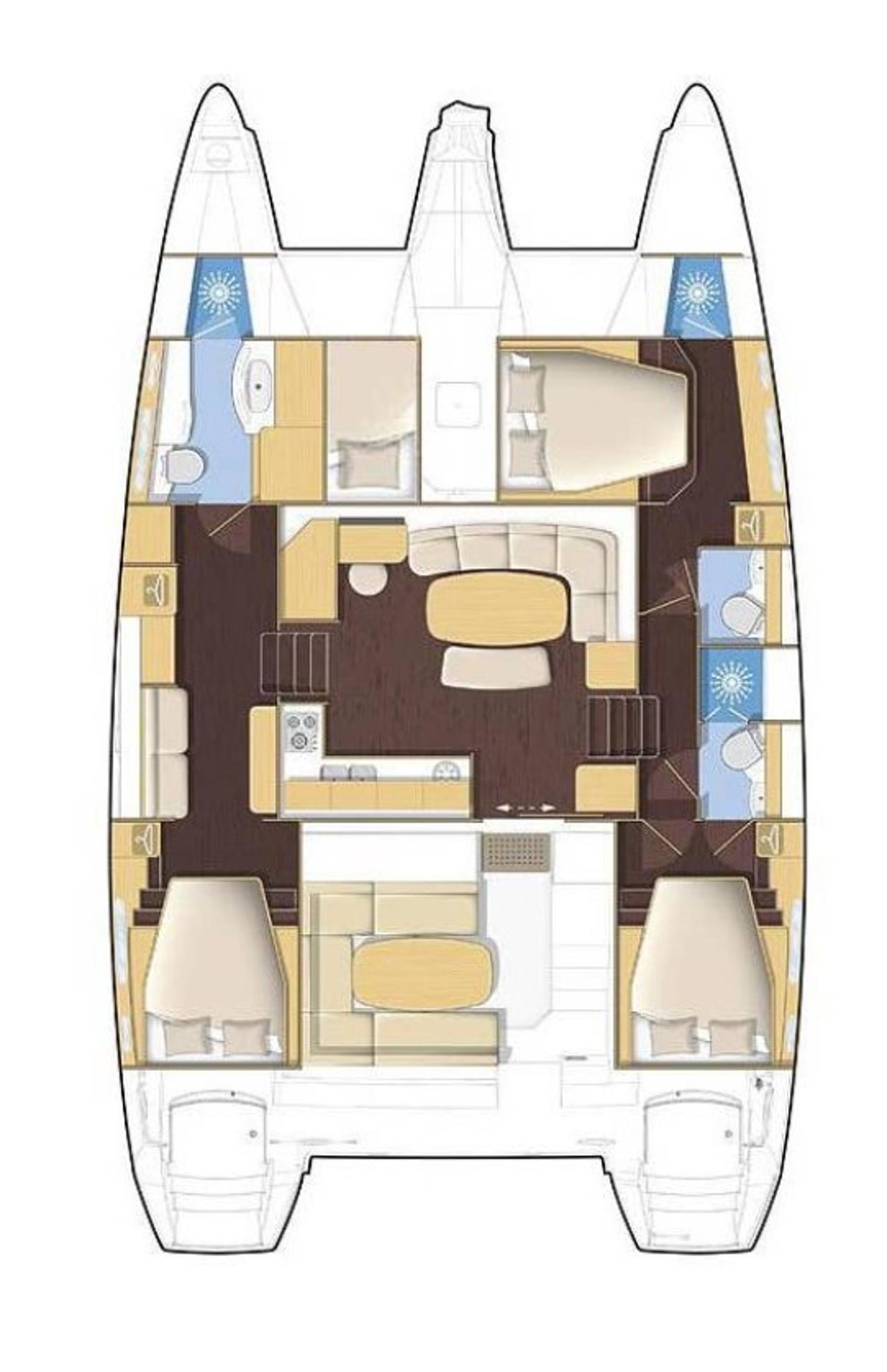 Noleggio Lagoon 421 - 3 cab. "Happiness" a Rogoznica | Nautilus - Slika 2