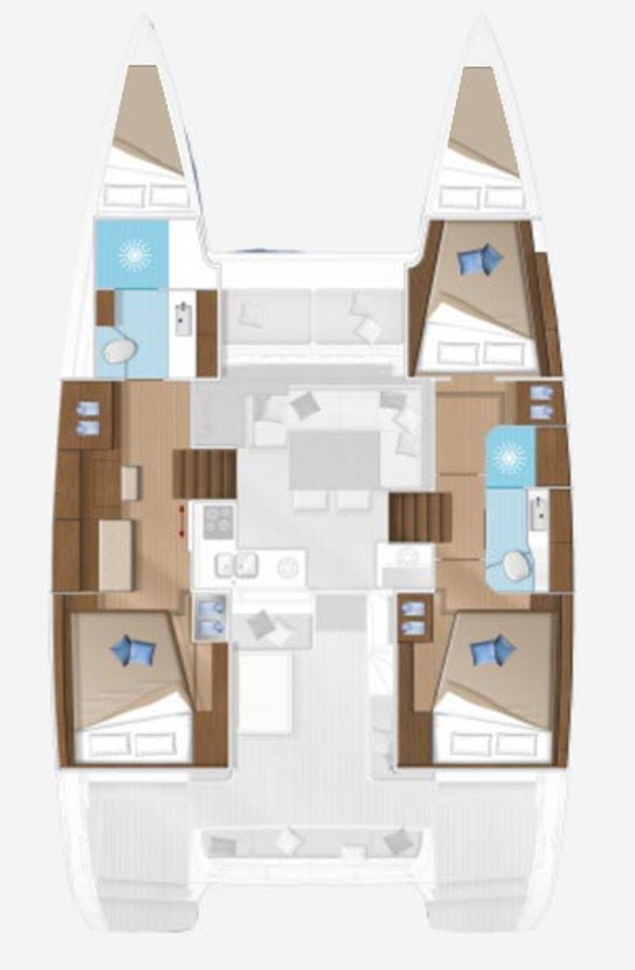 Najam Lagoon 40 - 3 + 2 cab "Yolo" u destinaciji Medulin | Nautilus - Slika 2