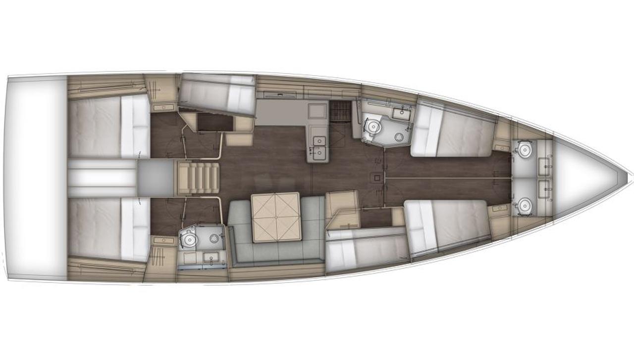 Najam Dufour 54 - 6 cab. "Aphrodite" u destinaciji Seget Donji | Nautilus - Slika 2