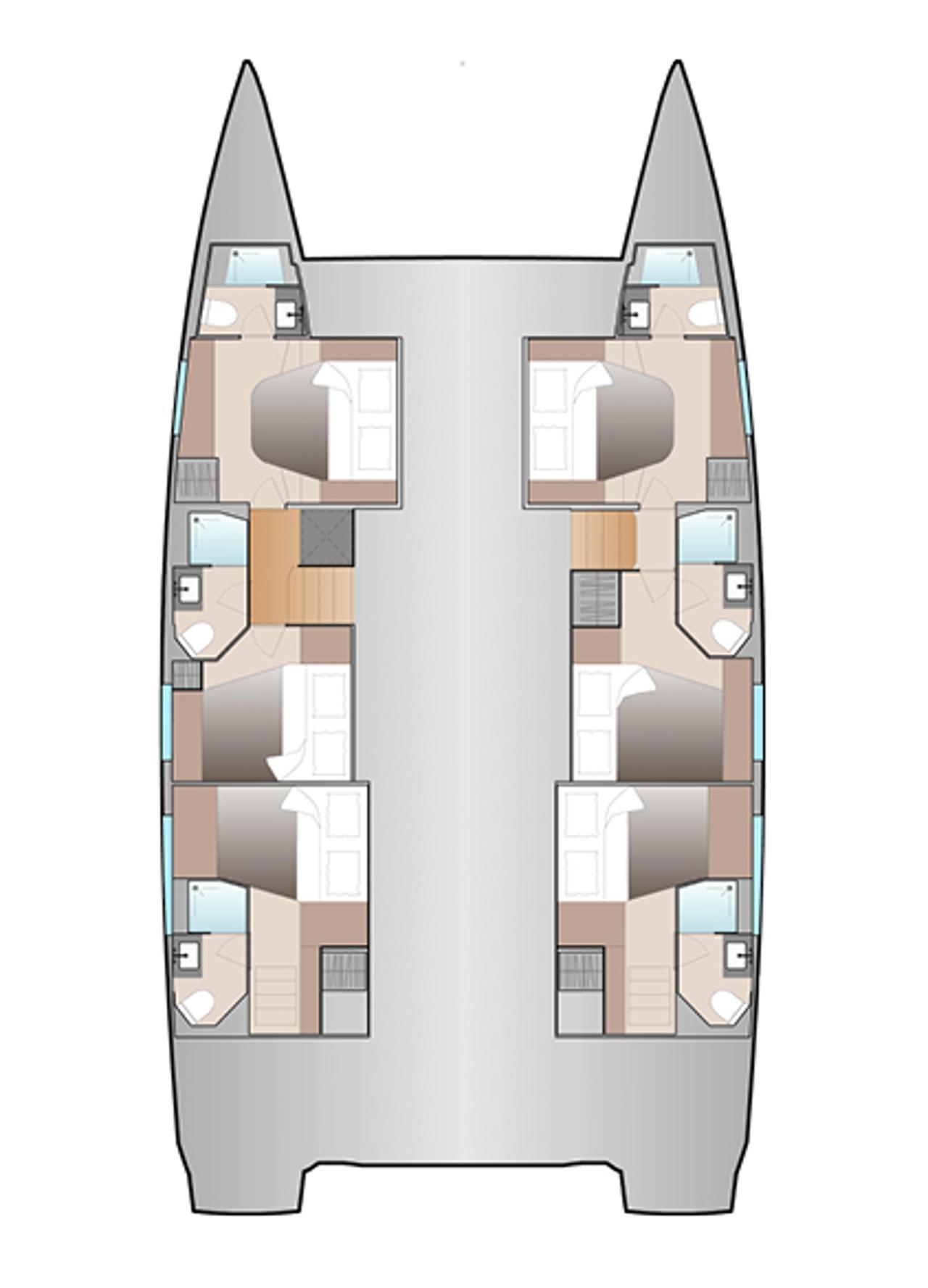 Najam Fountaine Pajot Aura 51 - 6 + 2 cab. "Tranquillity II" u destinaciji Preveza | Nautilus - Slika 2