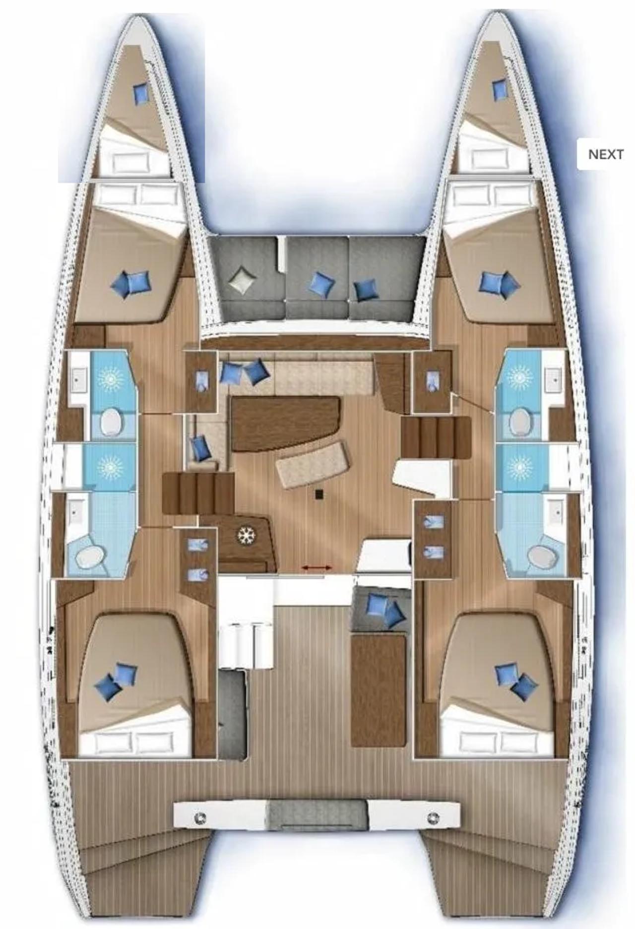 Noleggio Lagoon 42 - 4 + 2 cab. "Mojito" a Preveza | Nautilus - Slika 2