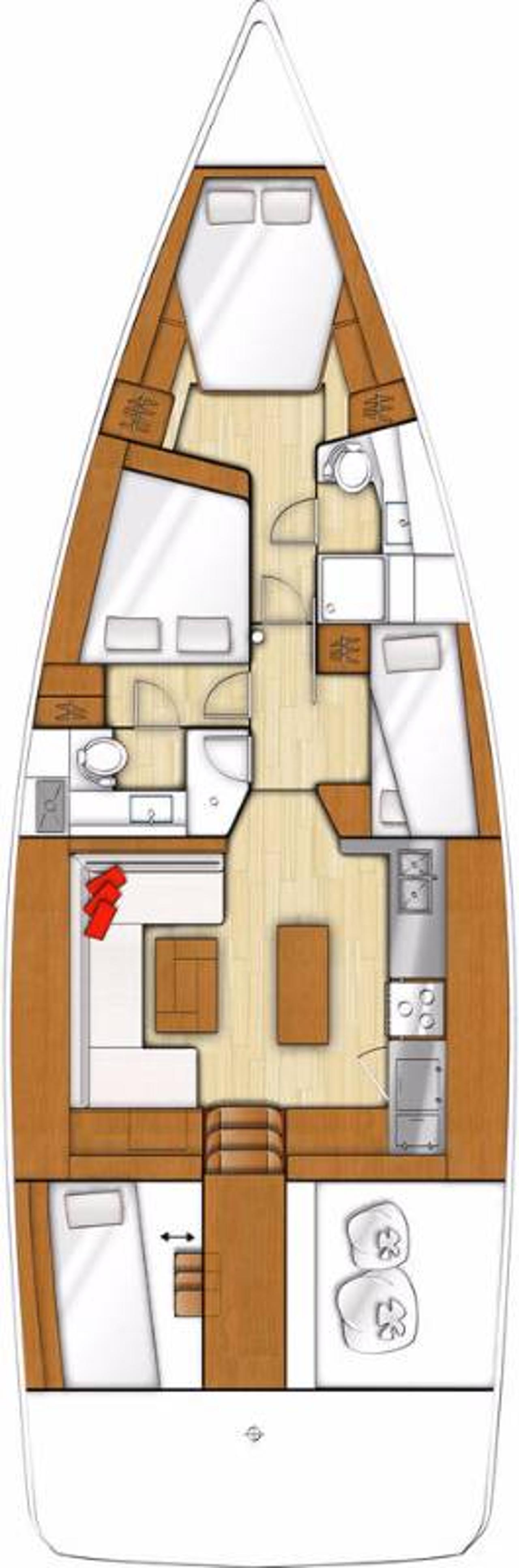 Charter Beneteau Sense 50 - 3 + 1 cab. "Waypoint I" in Jezera | Nautilus - Slika 2