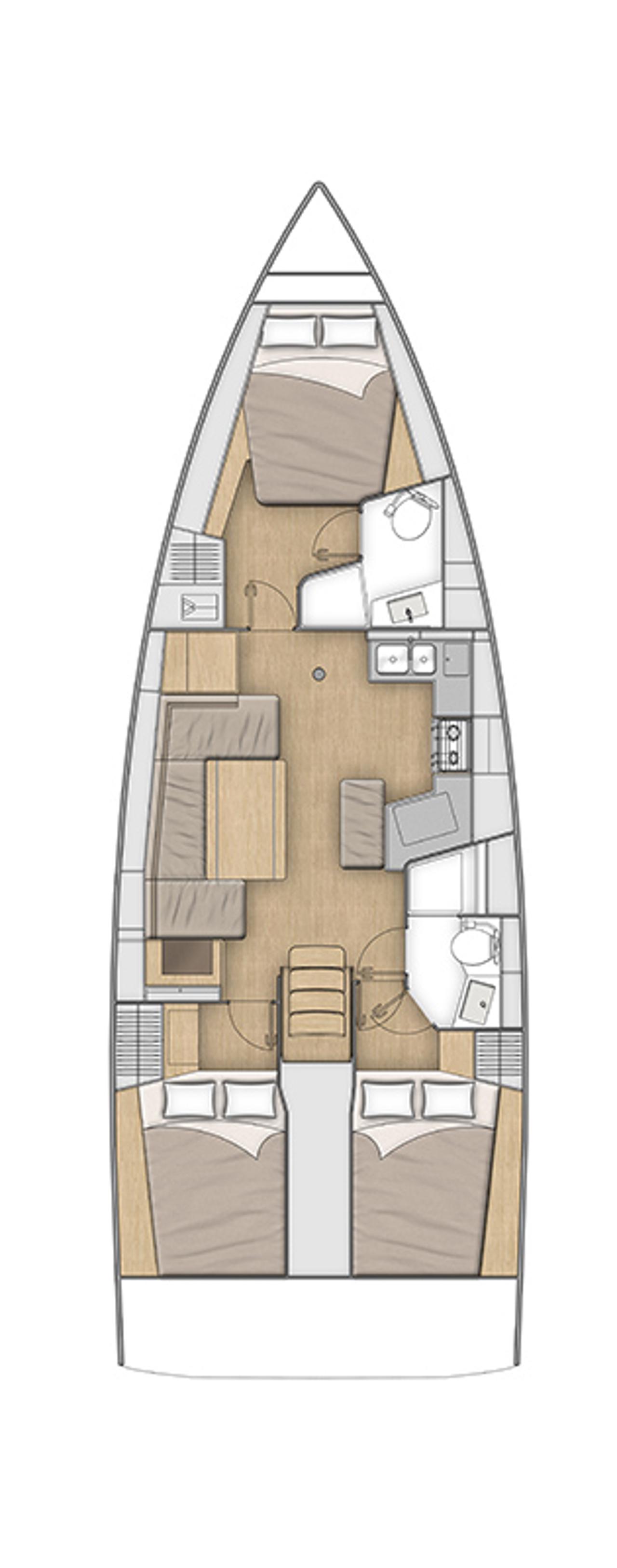 Noleggio Oceanis 40.1 - 3 cab. "Azorian" a Split | Nautilus - Slika 2