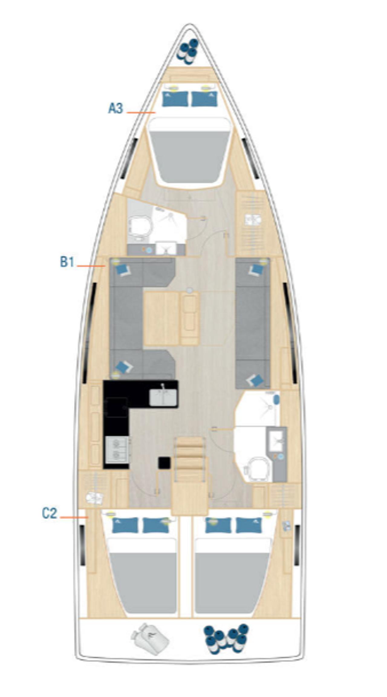 Noleggio Hanse 410 "Catch me if you can" a Šibenik | Nautilus - Slika 2