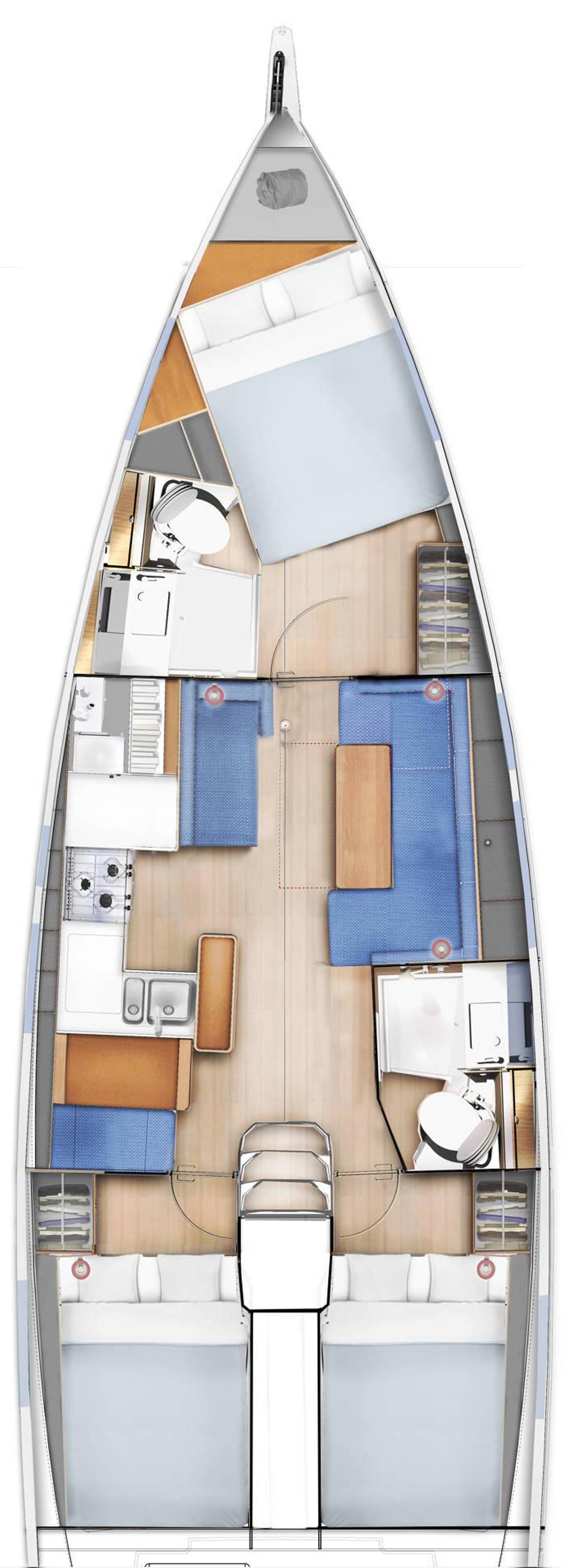Noleggio Sun Odyssey 410 - 3 cab. "Shaken Not Stirred" a Dubrovnik | Nautilus - Slika 2