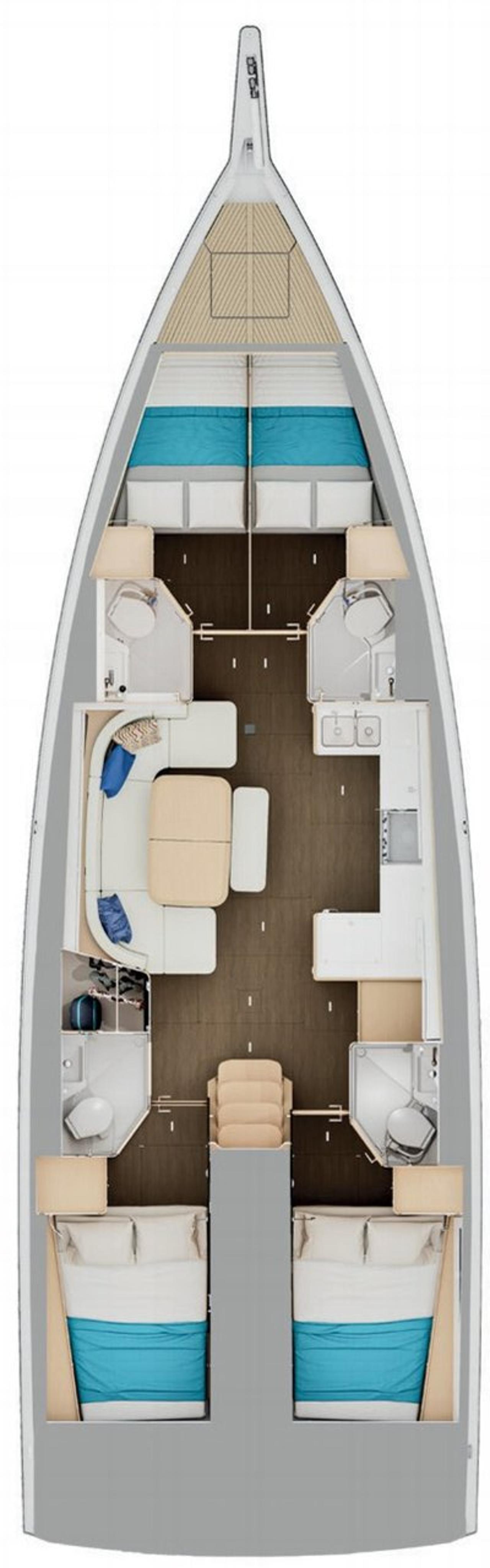 Noleggio Sun Odyssey 455 "Magic Kiss" a Split | Nautilus - Slika 2