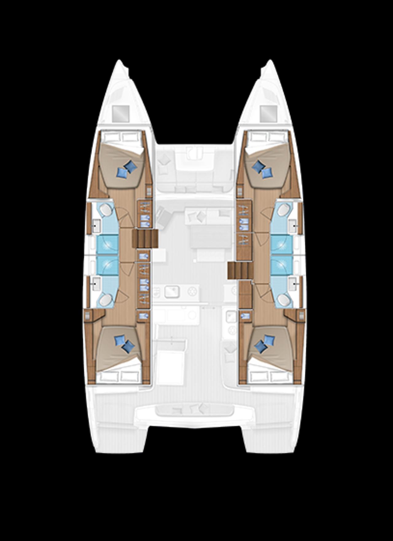 Noleggio Lagoon 46 - 4 + 2 cab. "Majestic" a Sukošan | Nautilus - Slika 2