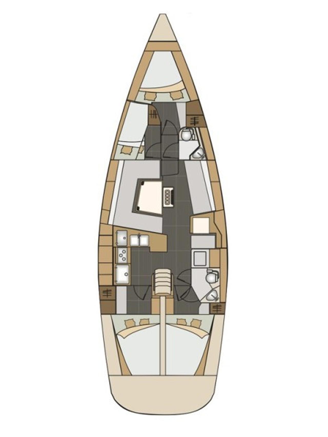 Noleggio Elan Impression 45 "Baby Boo" a Biograd na Moru | Nautilus - Slika 3