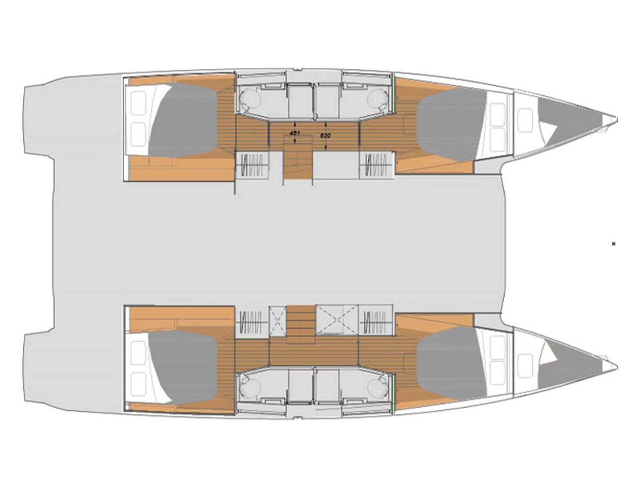 Noleggio Fountaine Pajot Elba 45 - 4 + 2 cab. "Alize" a Šibenik | Nautilus - Slika 2