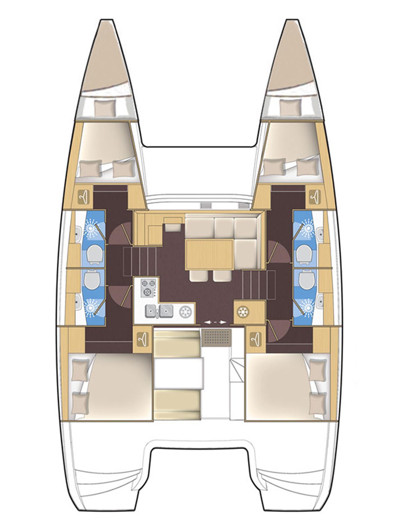 Najam Lagoon 39 - 4 + 2 cab. "Bob Cat" u destinaciji Šibenik | Nautilus - Slika 2