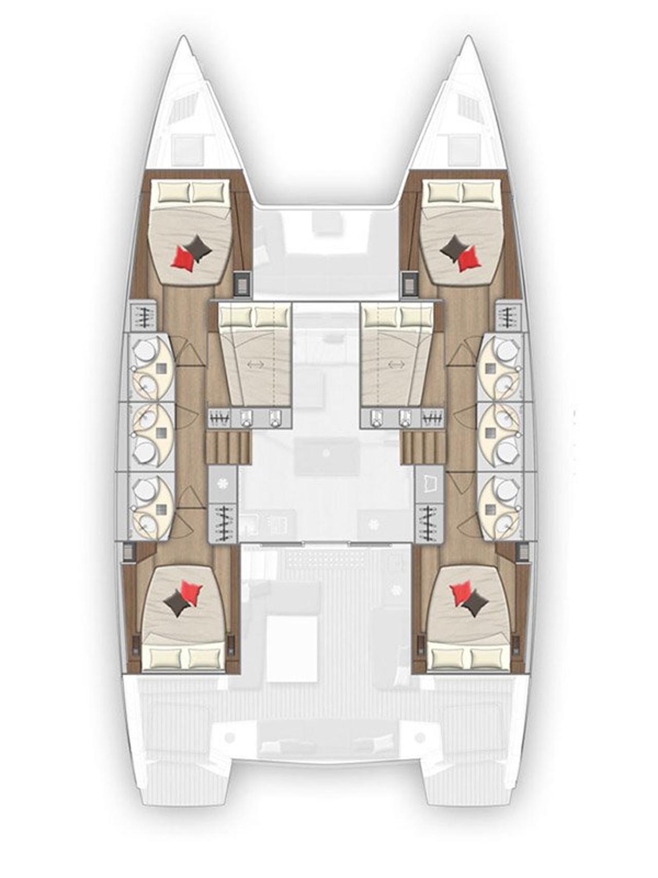 Najam Lagoon 50 - 6 + 1 cab. "Zuzo I" u destinaciji Šibenik | Nautilus - Slika 2