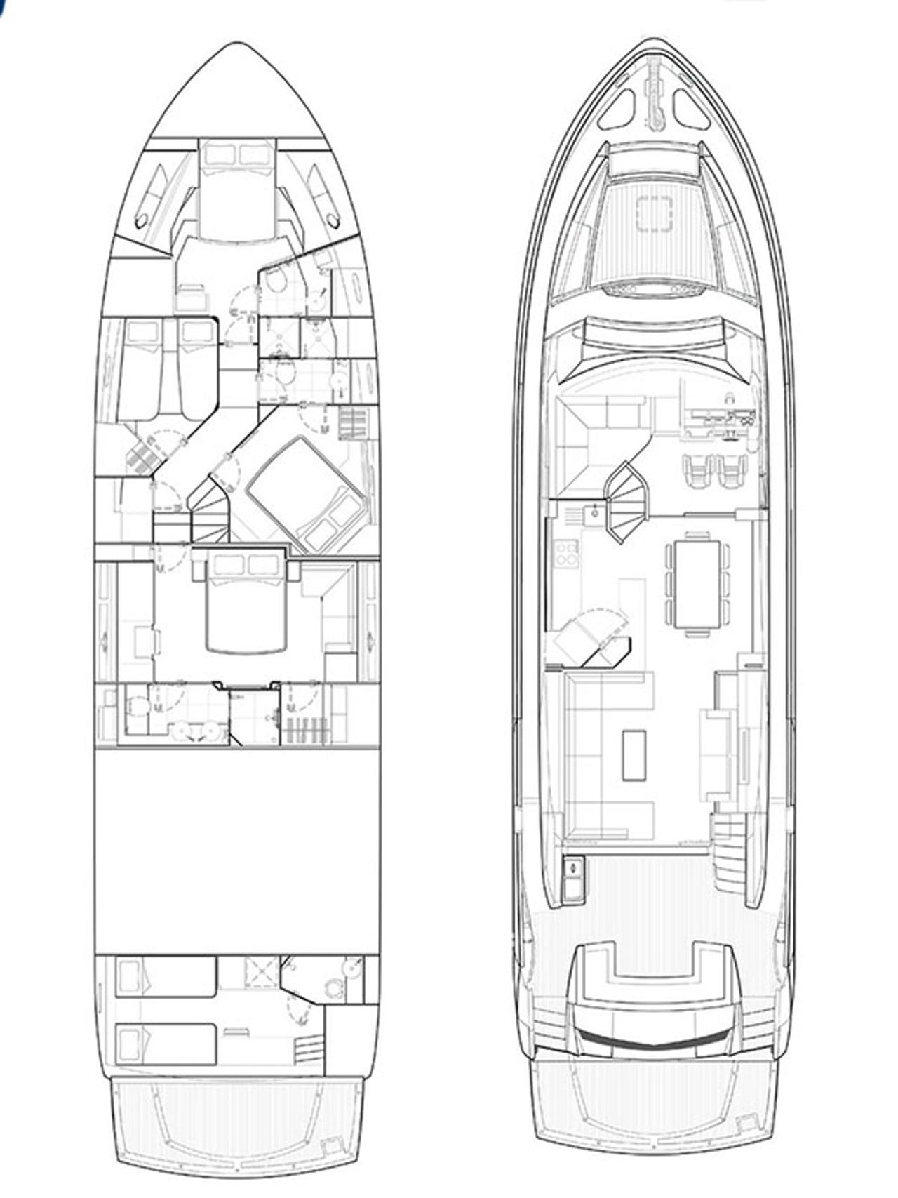 Noleggio Sunseeker Manhattan 73 "Goldeneye" a Šibenik | Nautilus - Slika 2